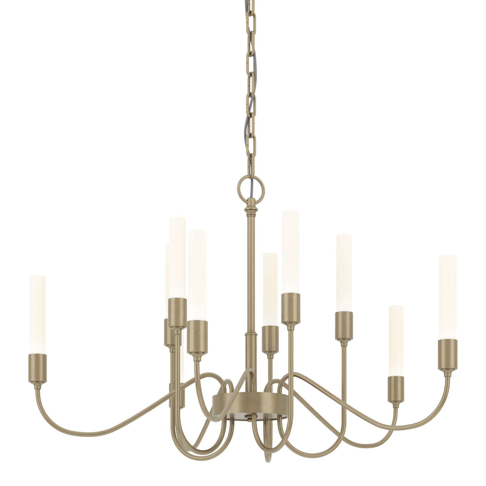 Lisse 28 Inch 10 Light Chandelier by Hubbardton Forge