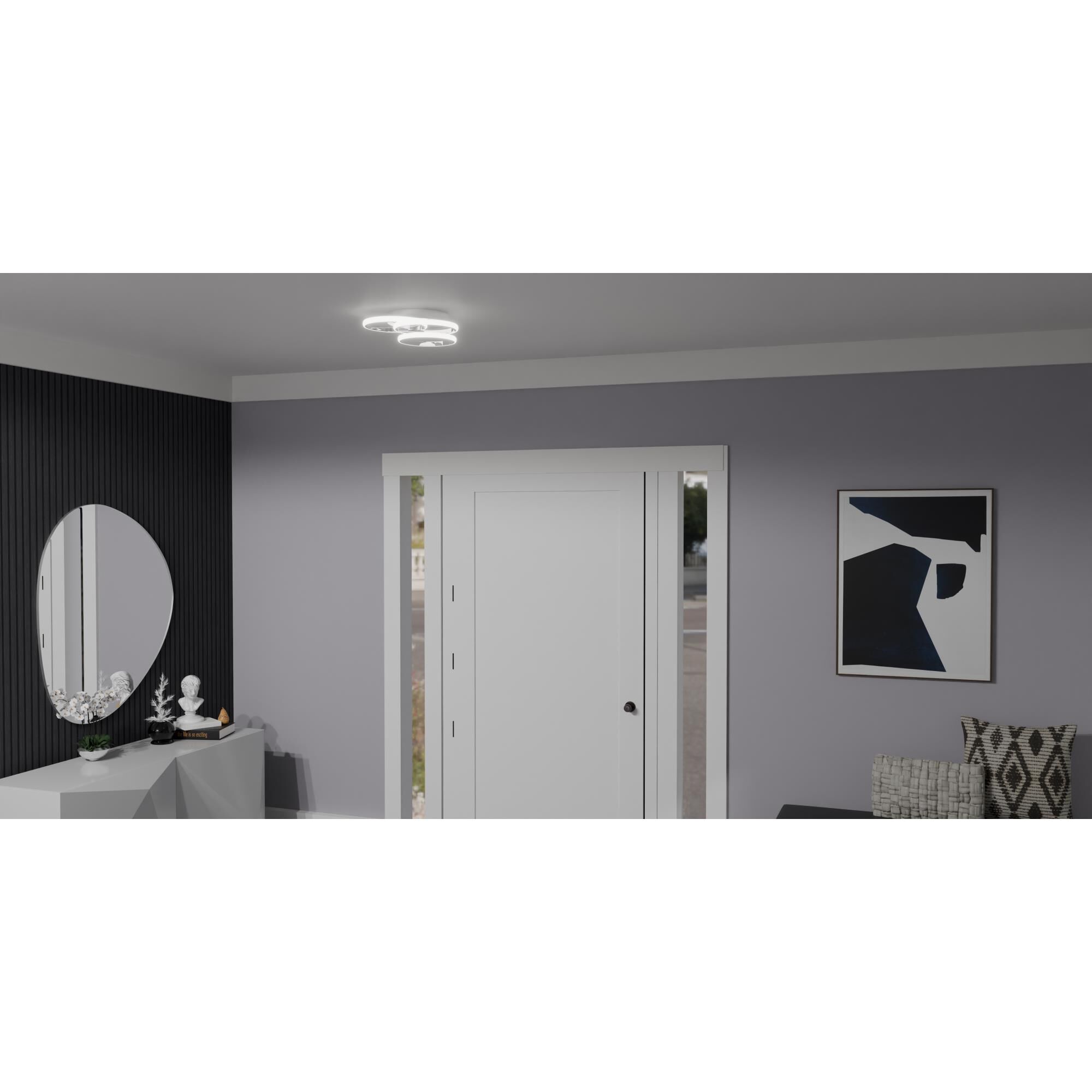 Moonan 16 Inch 1 Light Flush Mount by Quoizel