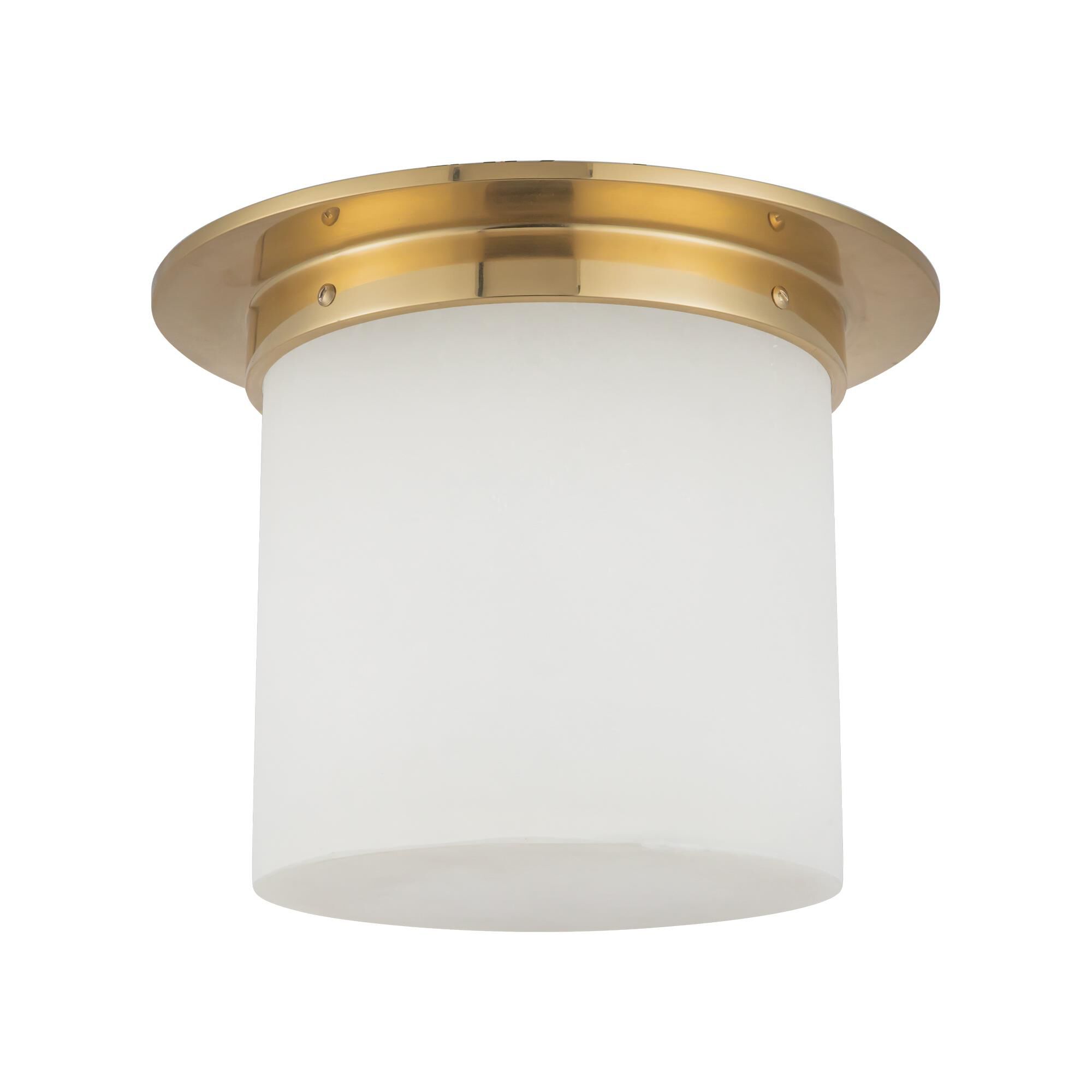 Shown in Patina Brass finish and Alabaster glass