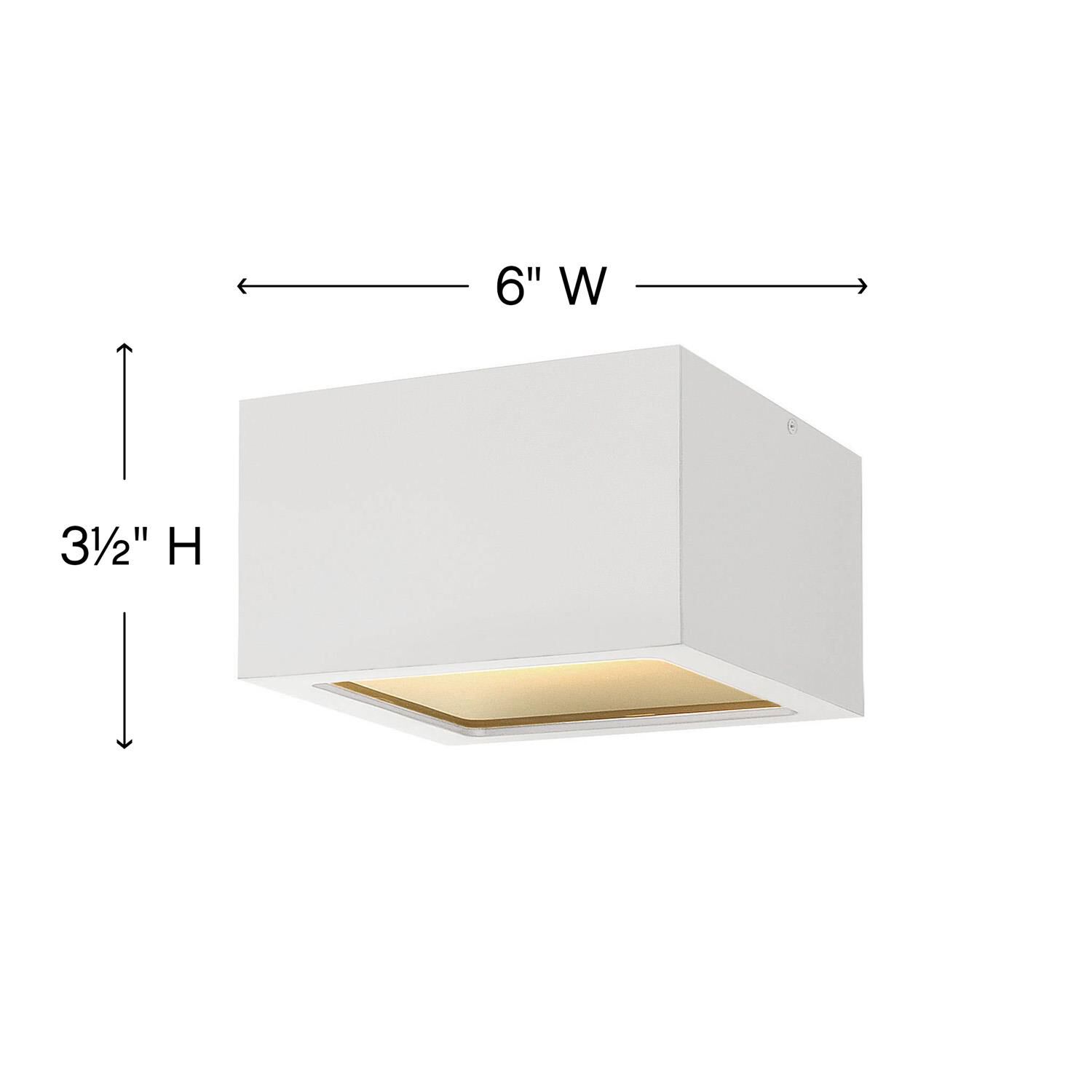 Shown in Satin White finish and Etched Lens glass