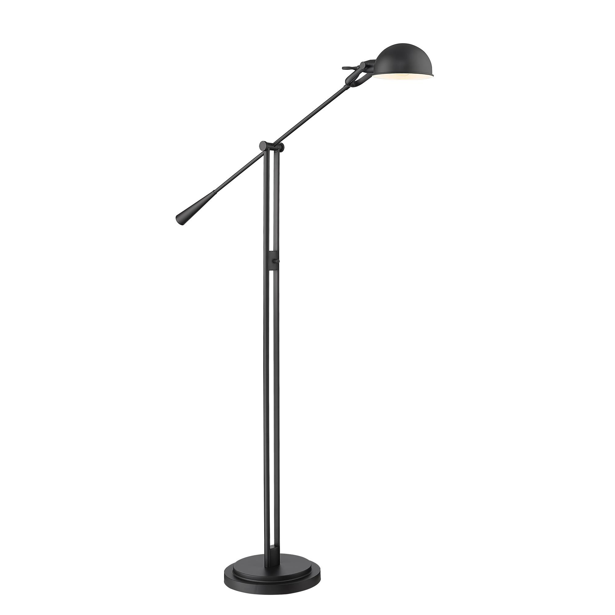 Shown in Matte Black finish and Matte Black glass and Matte Black shade