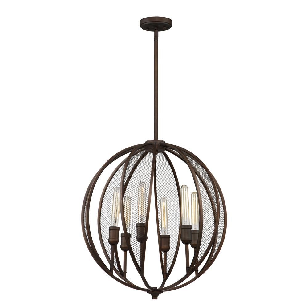 Linden 23 Inch 6 Light Chandelier by Artcraft
