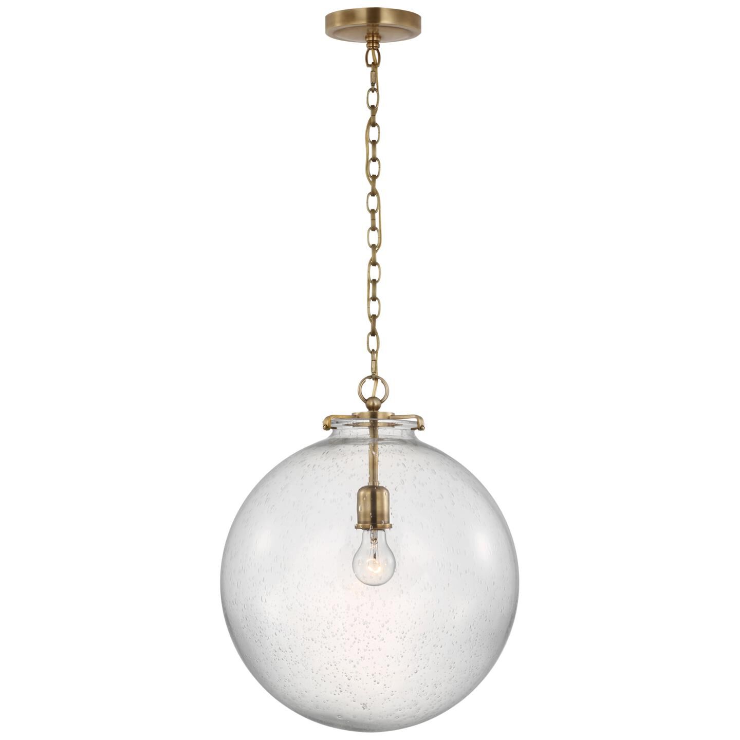 Shown in Hand-Rubbed Antique Brass finish and Hand-Rubbed Antique Brass glass