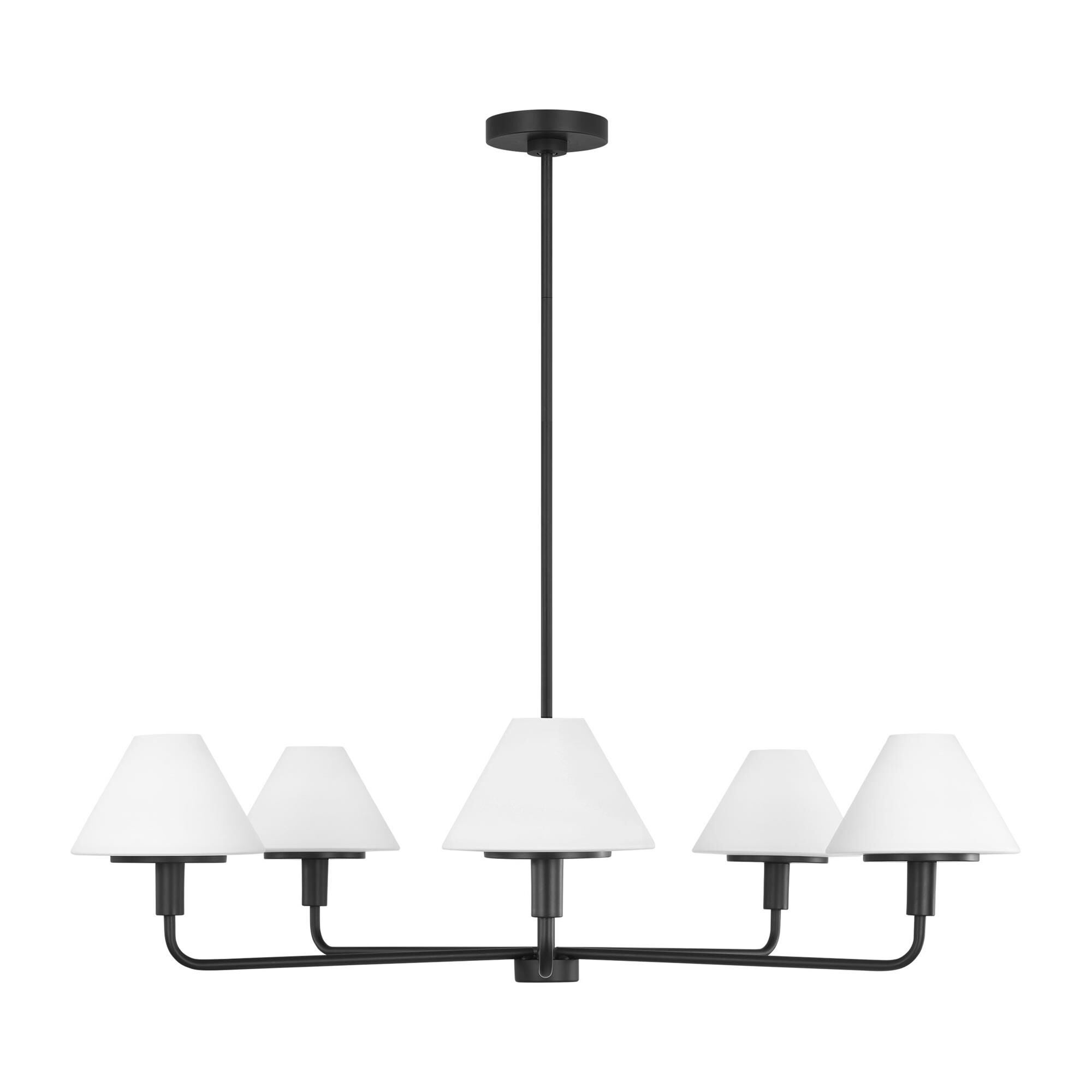Shown in Midnight Black finish and Opal Etched glass
