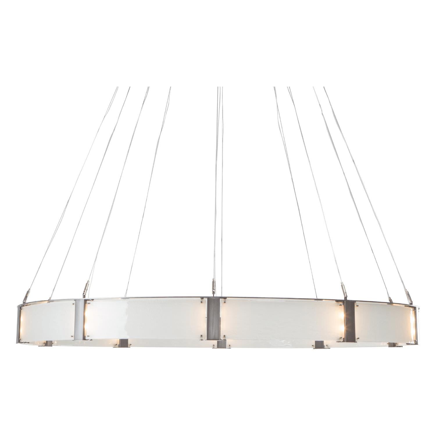 Shown in Metallic Beige Silver finish and Clear Granite glass