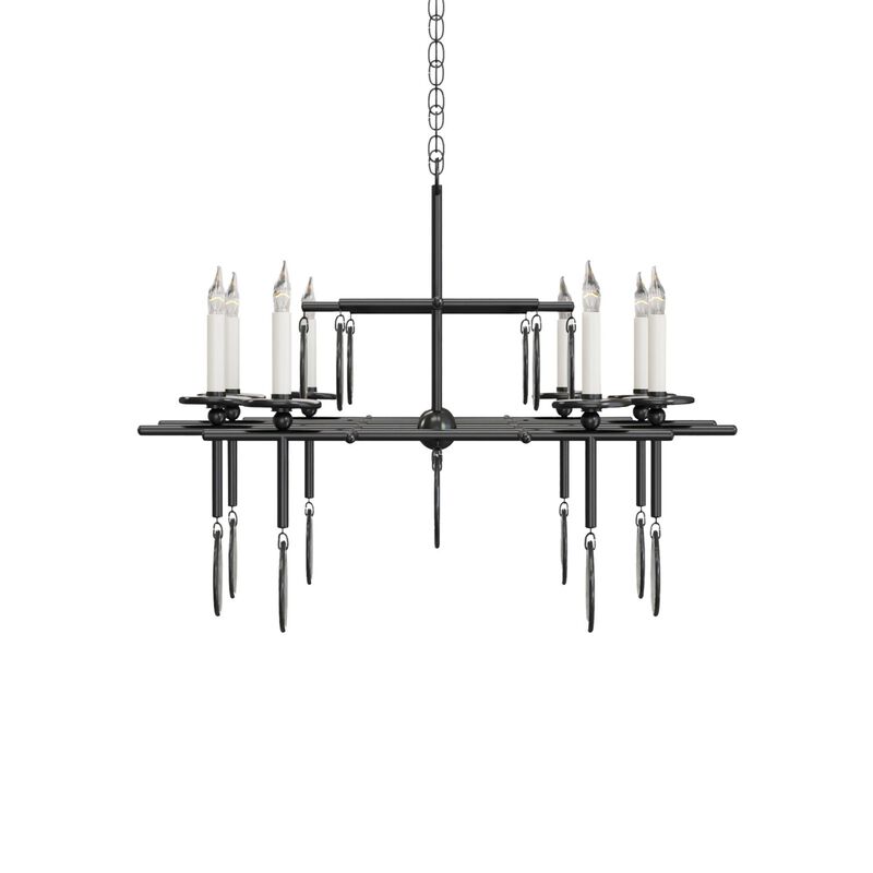 Sethos 42 Inch 8 Light Linear Suspension Light by Currey and Company
