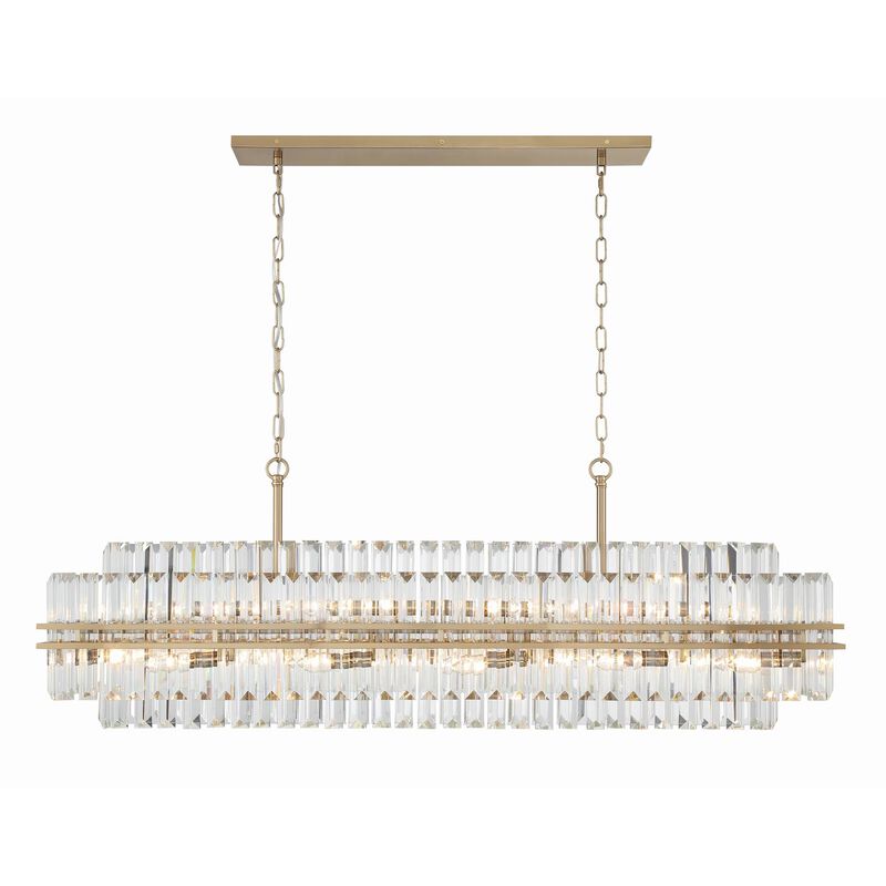 Hayes Medium Linear Chandelier by Crystorama