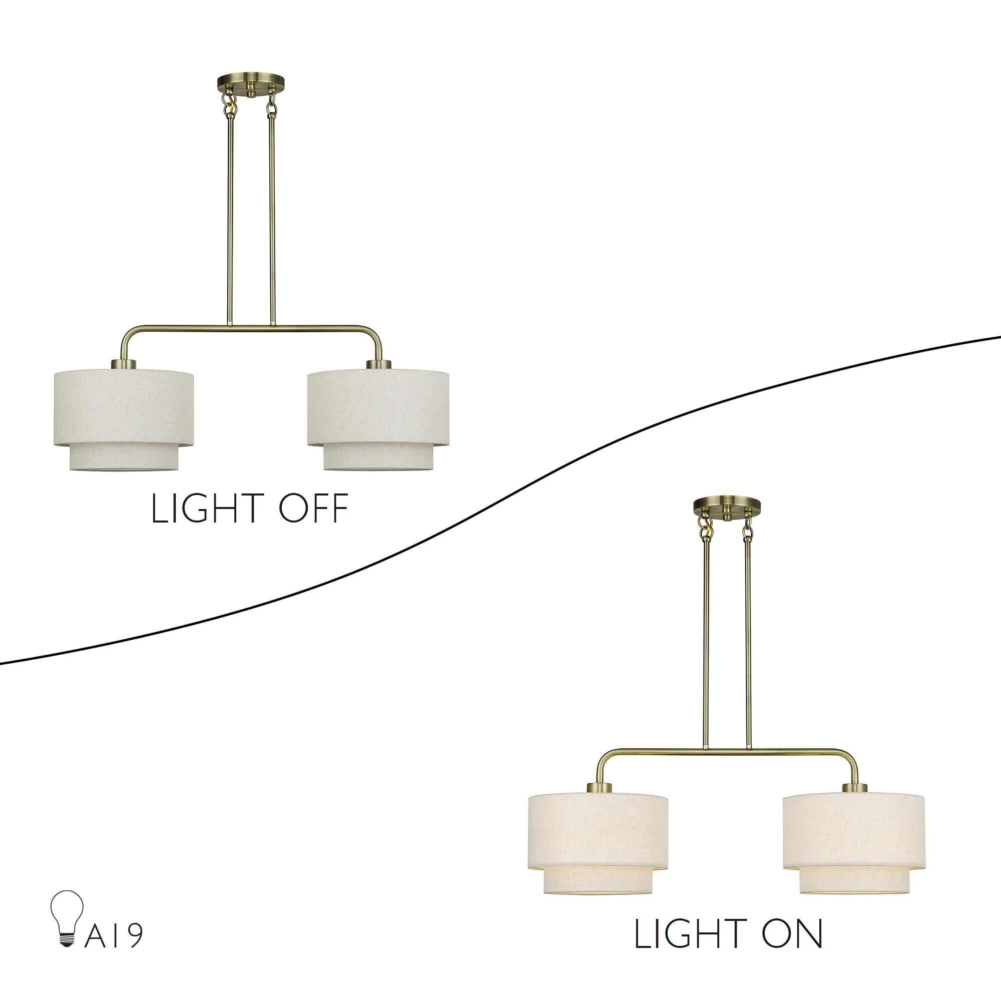Manorwood 34 Inch Linear Suspension Light by Livex Lighting