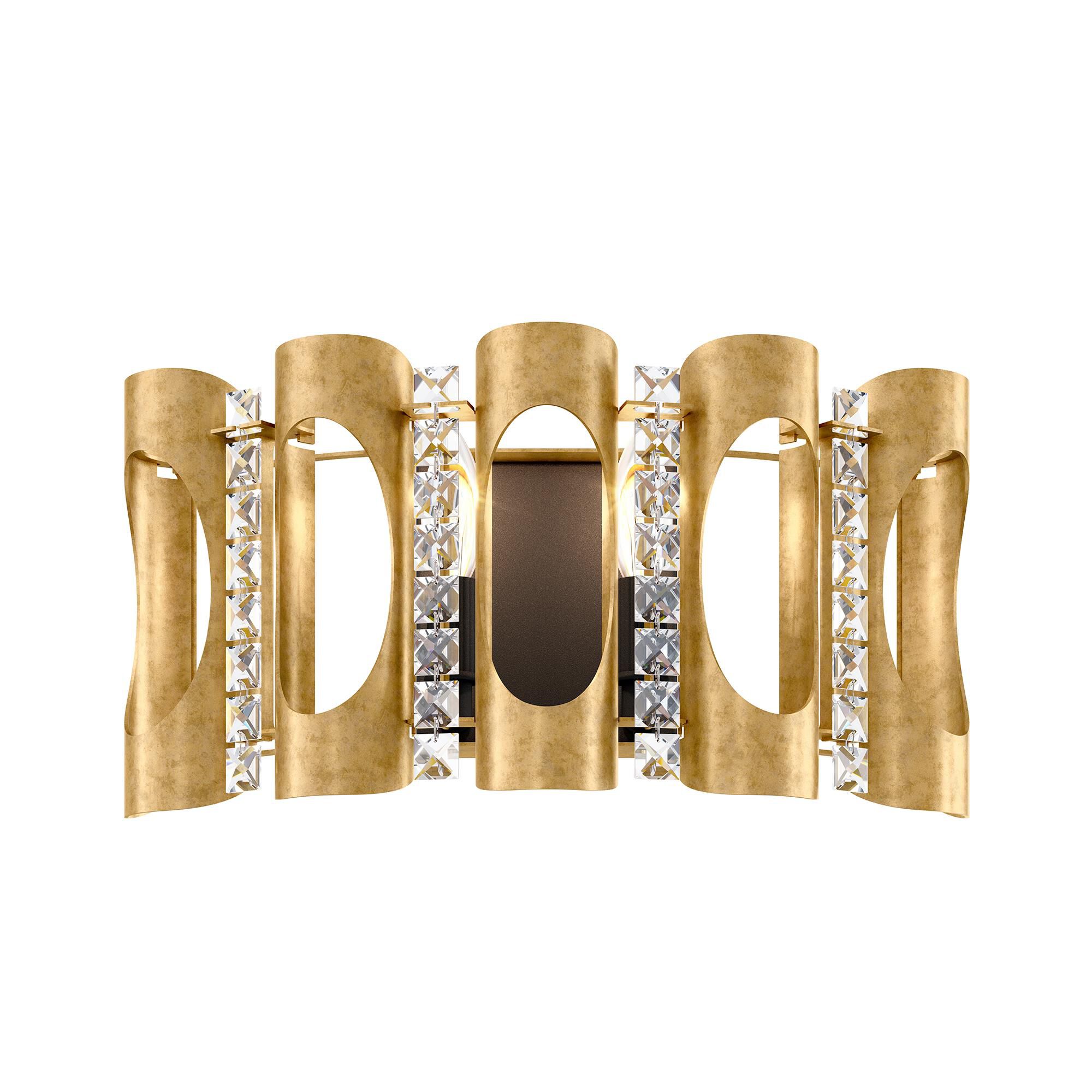 Shown in Heirloom Gold finish and Clear Optic crystal