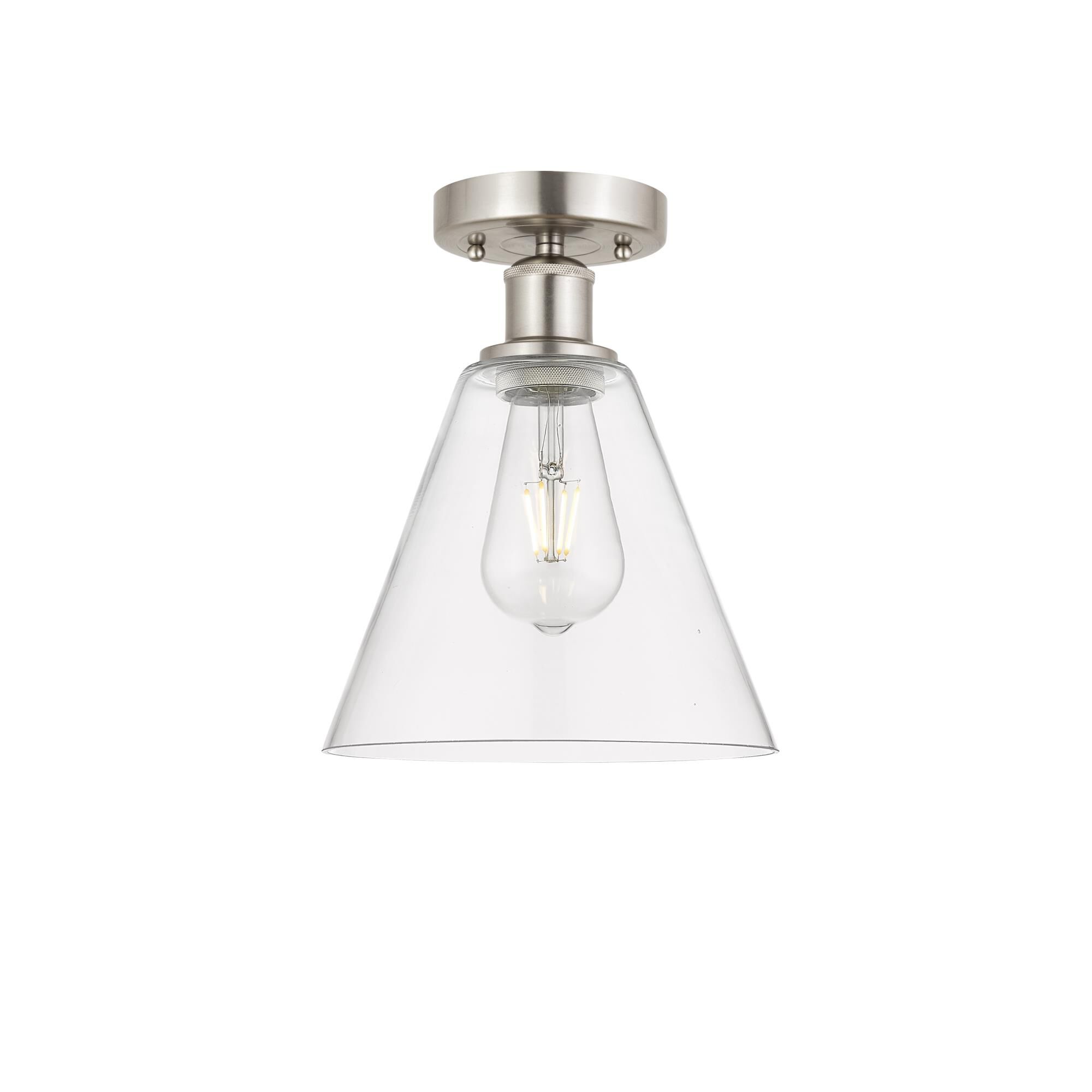 Bruno Marashlian Berkshire 8 Inch 1 Light Semi Flush Mount by Innovations Lighting
