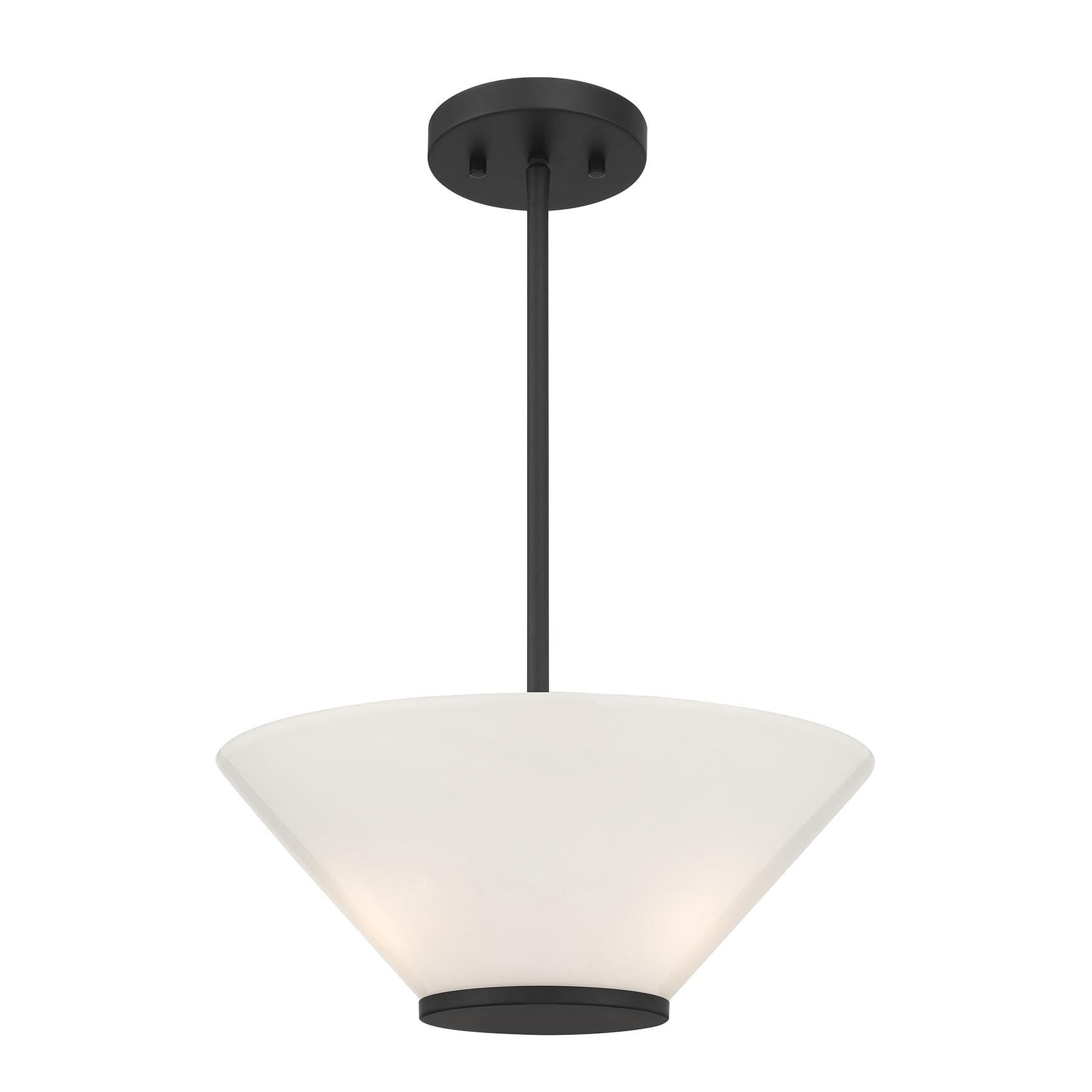 Shown in Matte Black finish and Strie shade