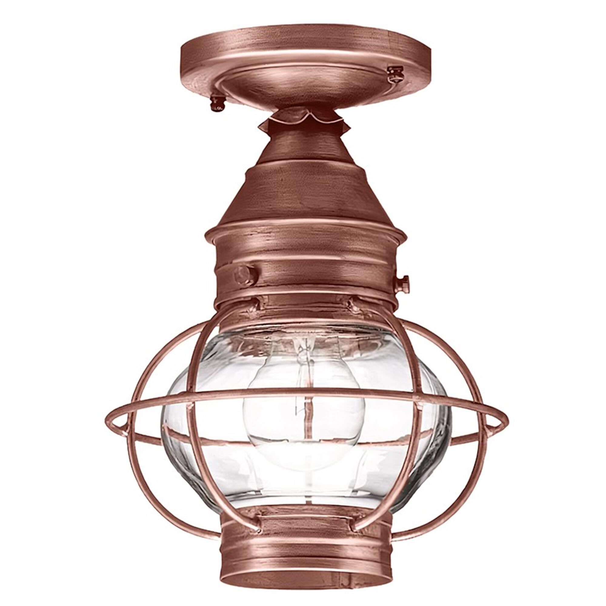 Onion 8 Inch Outdoor Flush Mount,