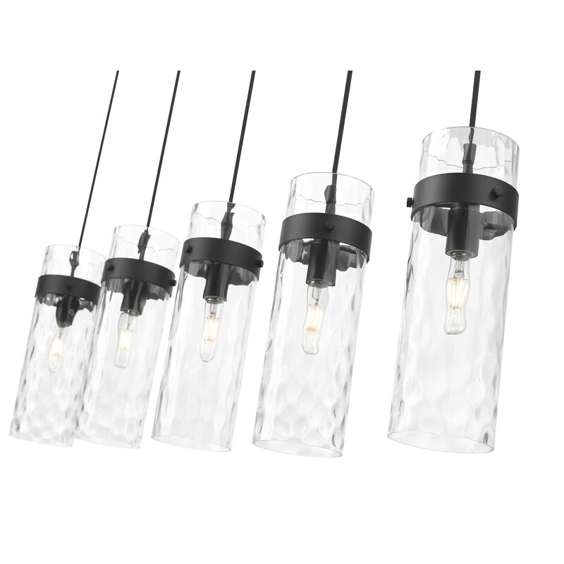 Fontaine 44 Inch 5 Light Linear Chandelier by Z-Lite