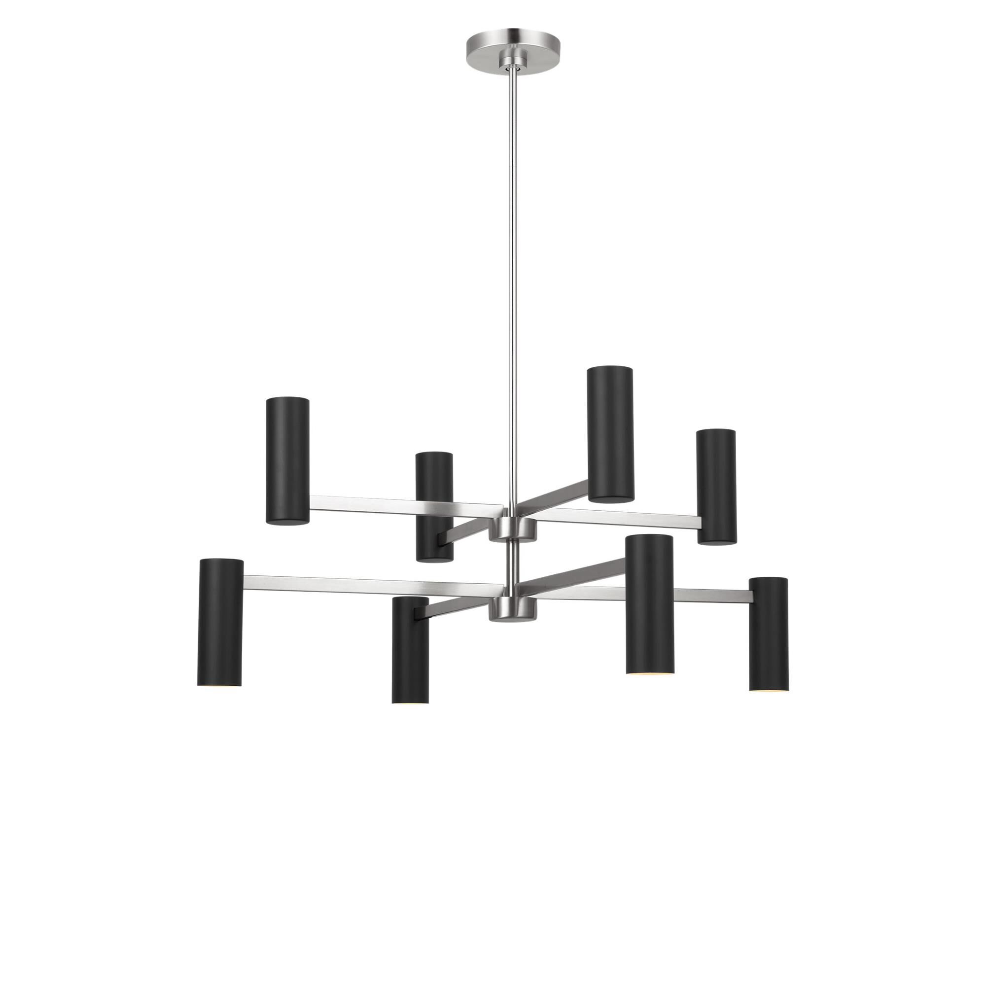 Shown in Brushed Nickel finish and Metal shade