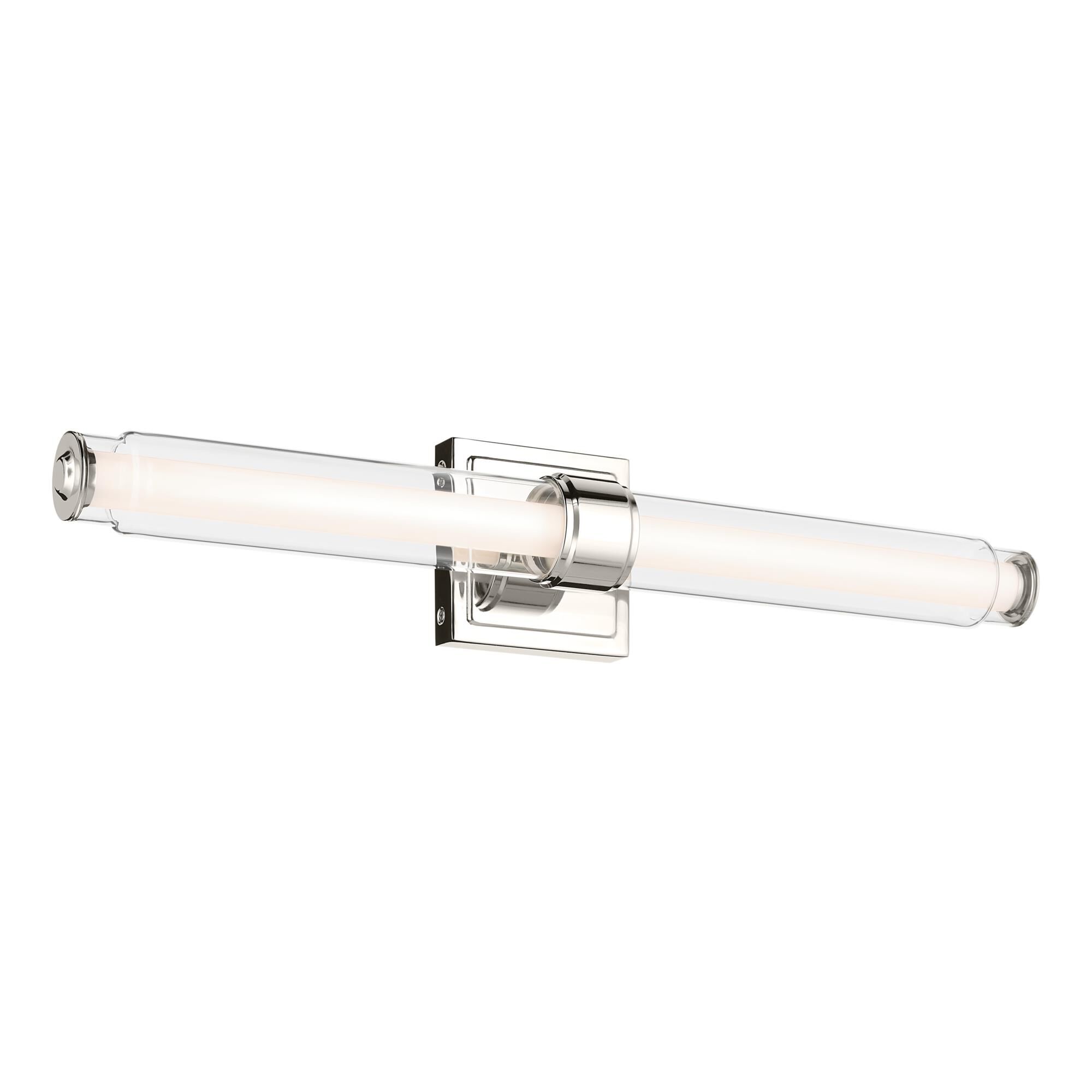 Shown in Polished Nickel finish and Clear glass