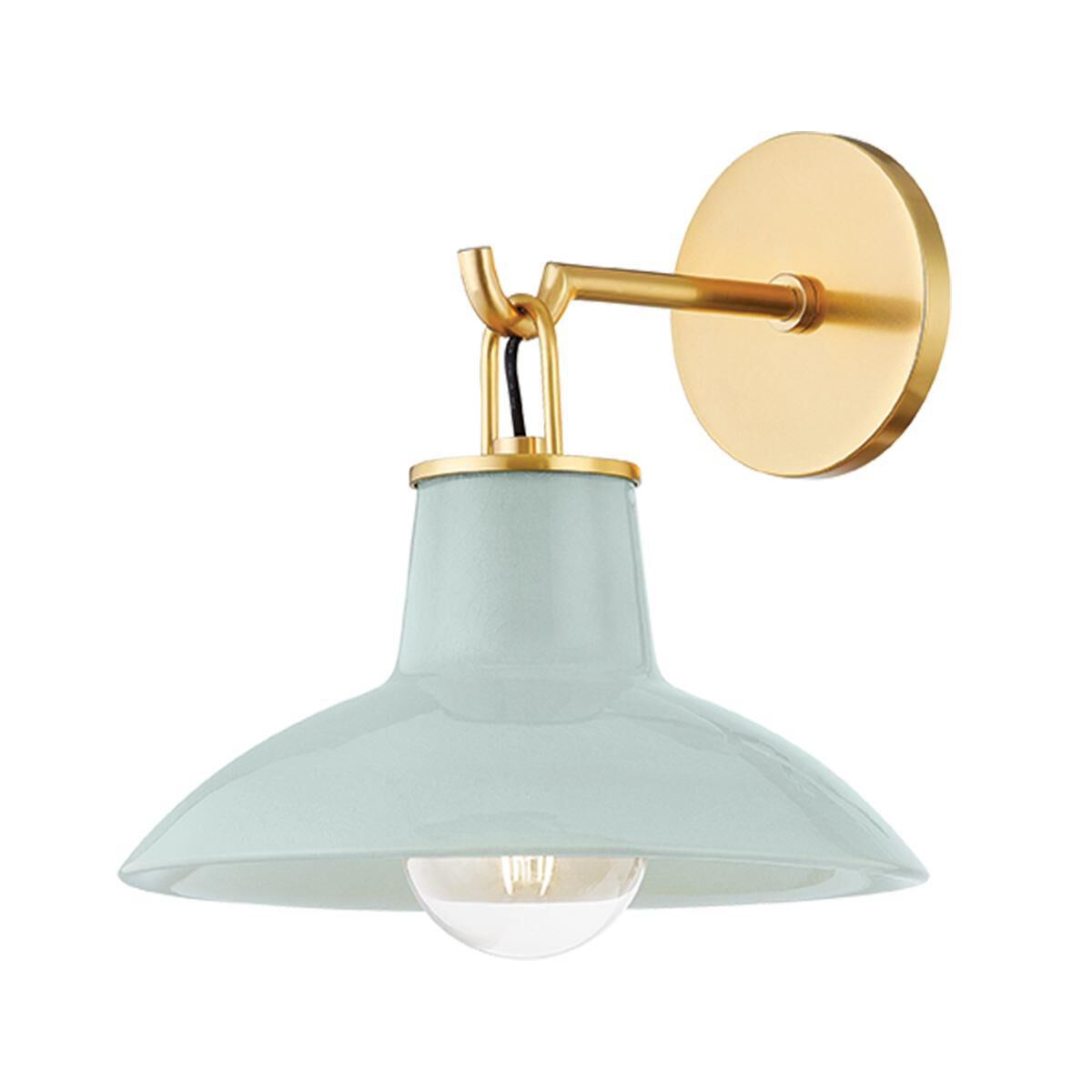 Shown in Aged Brass and Ceramic Moss Crackle finish