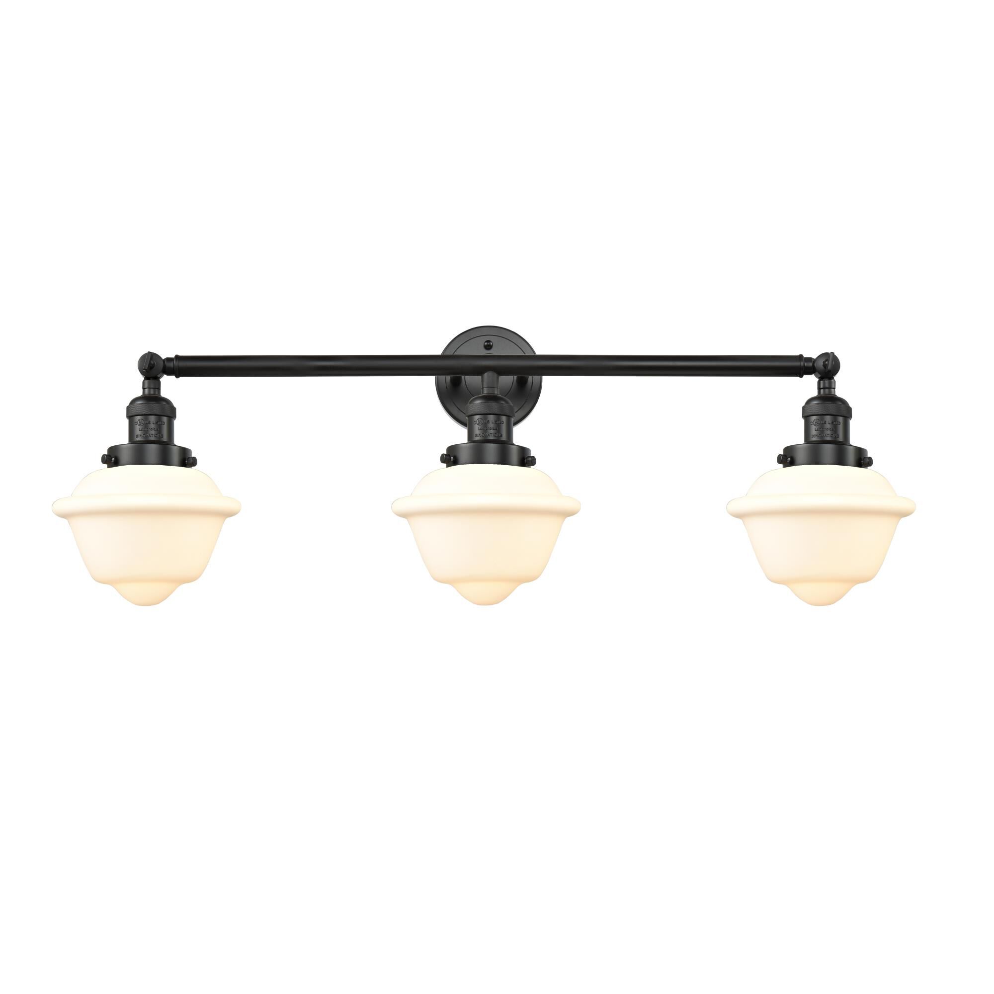 Bruno Marashlian Small Oxford 34 Inch 3 Light Bath Vanity Light by Innovations Lighting