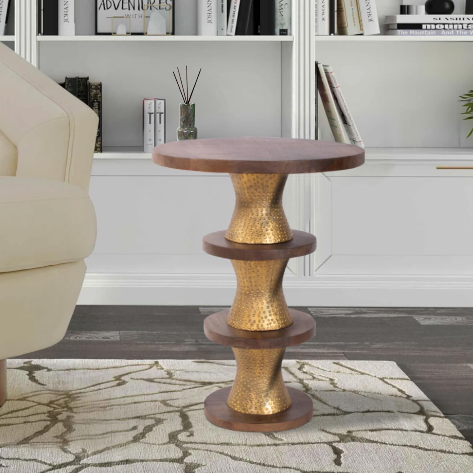 The Robin Baron Accent Table by Howard Elliott Collection