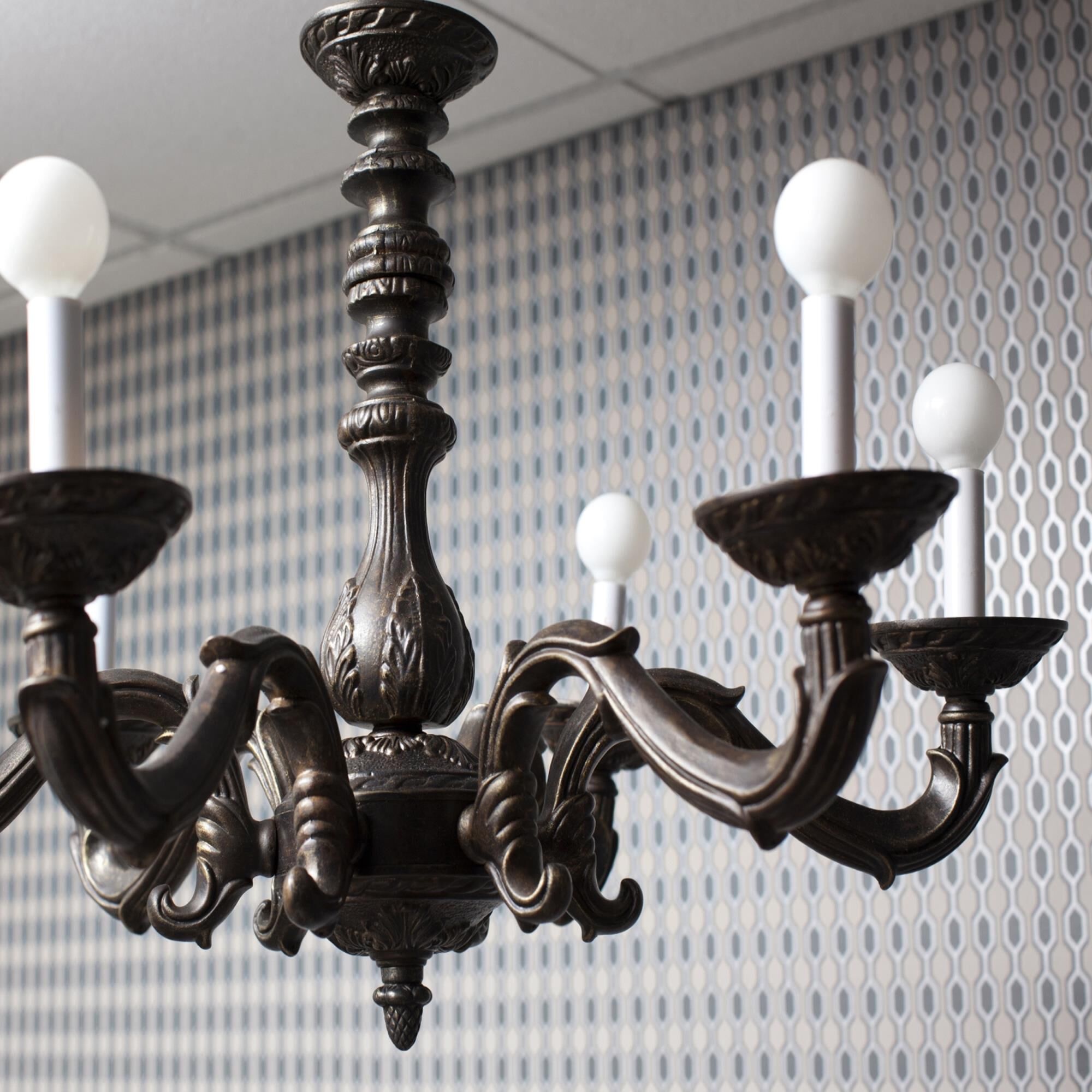Paris Market 28 Inch 6 Light Chandelier by Crystorama