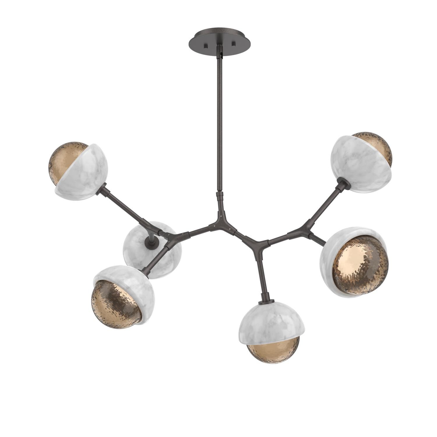 Levi Wilson Cabochon 31 Inch Linear Suspension Light by Hammerton Studio