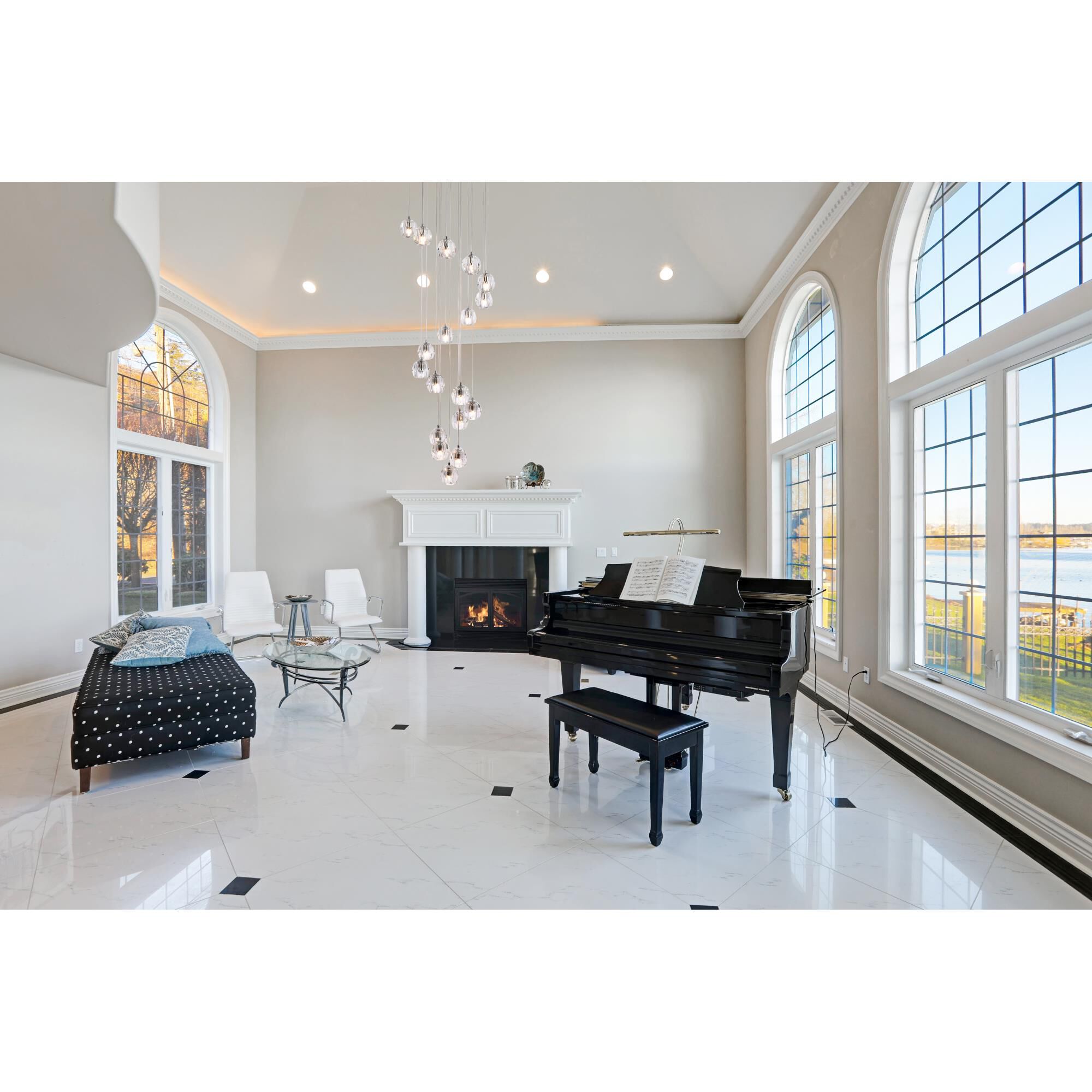 Eren 19 Inch 18 Light LED Multi Light Pendant by Elegant Lighting - Clearance