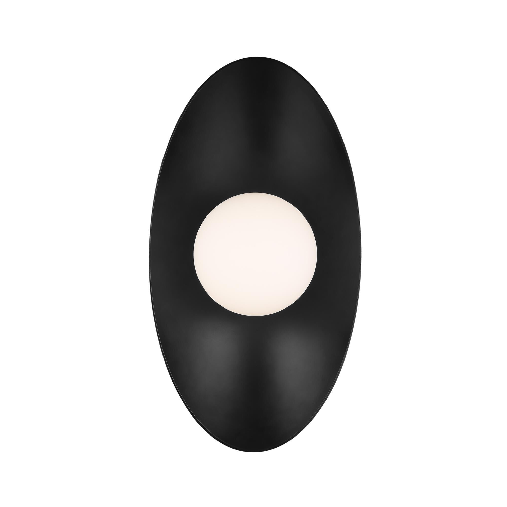 Shown in Matte Black / Matte Black finish and Glass shade