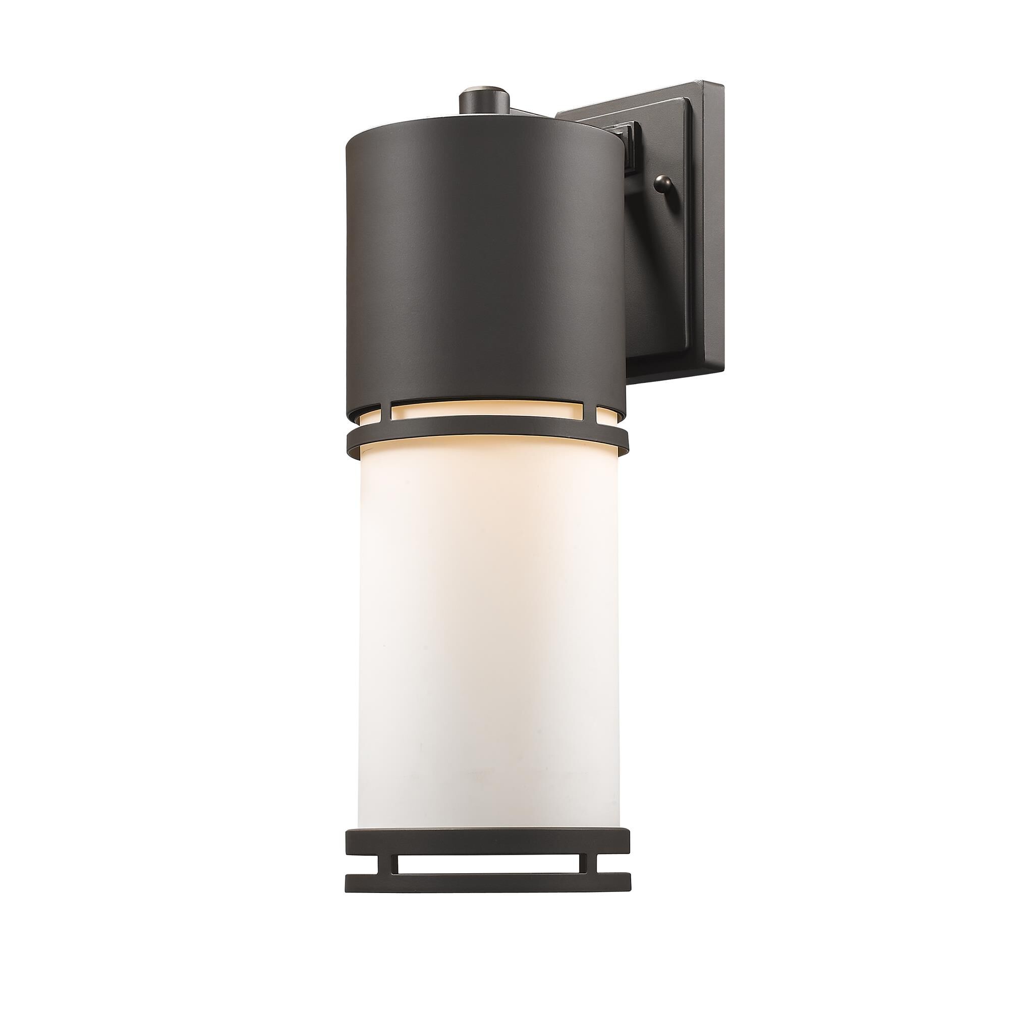 Shown in Deep Bronze finish and Glass shade