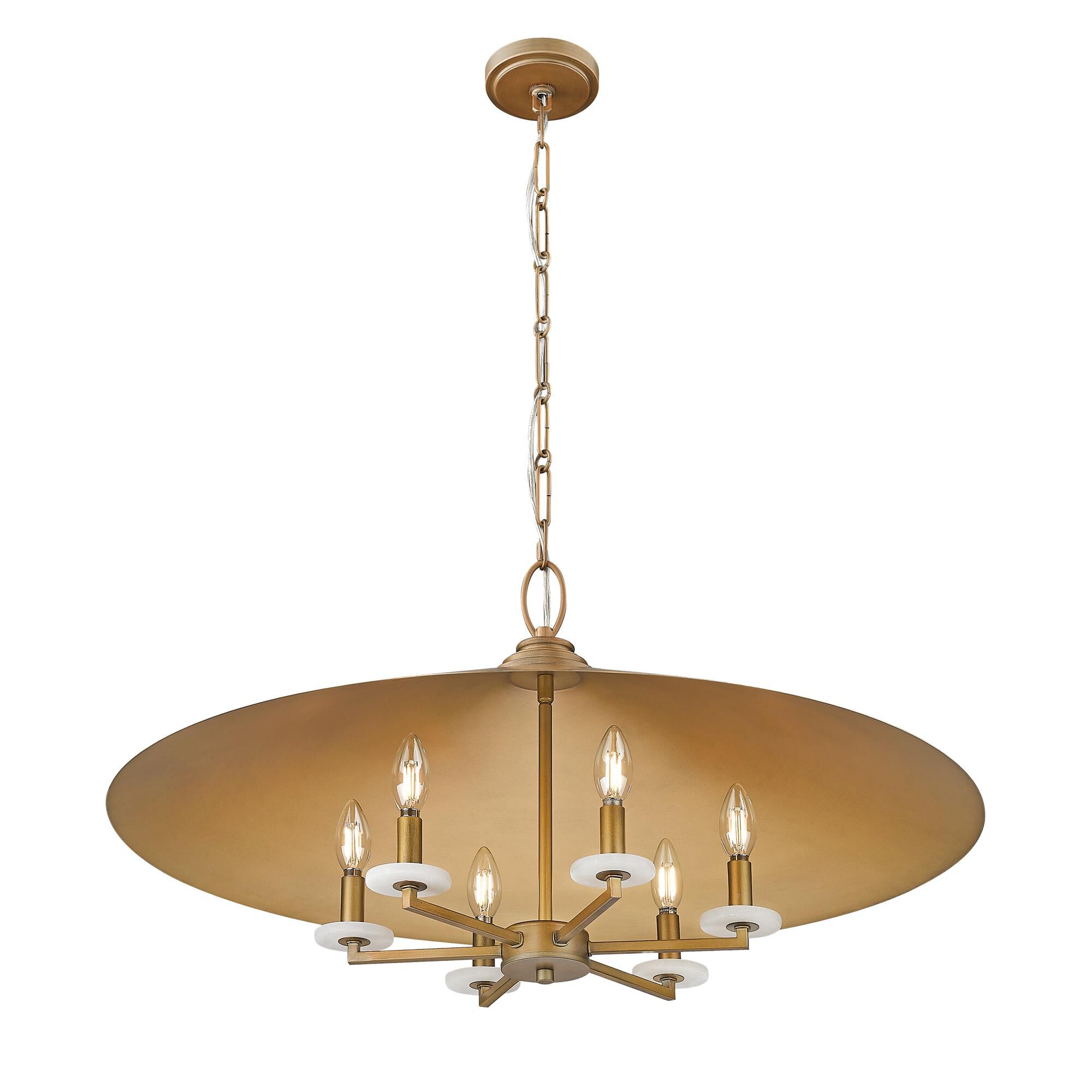 Shown in Signature Gold finish and Signature Gold glass and Signature Gold shade