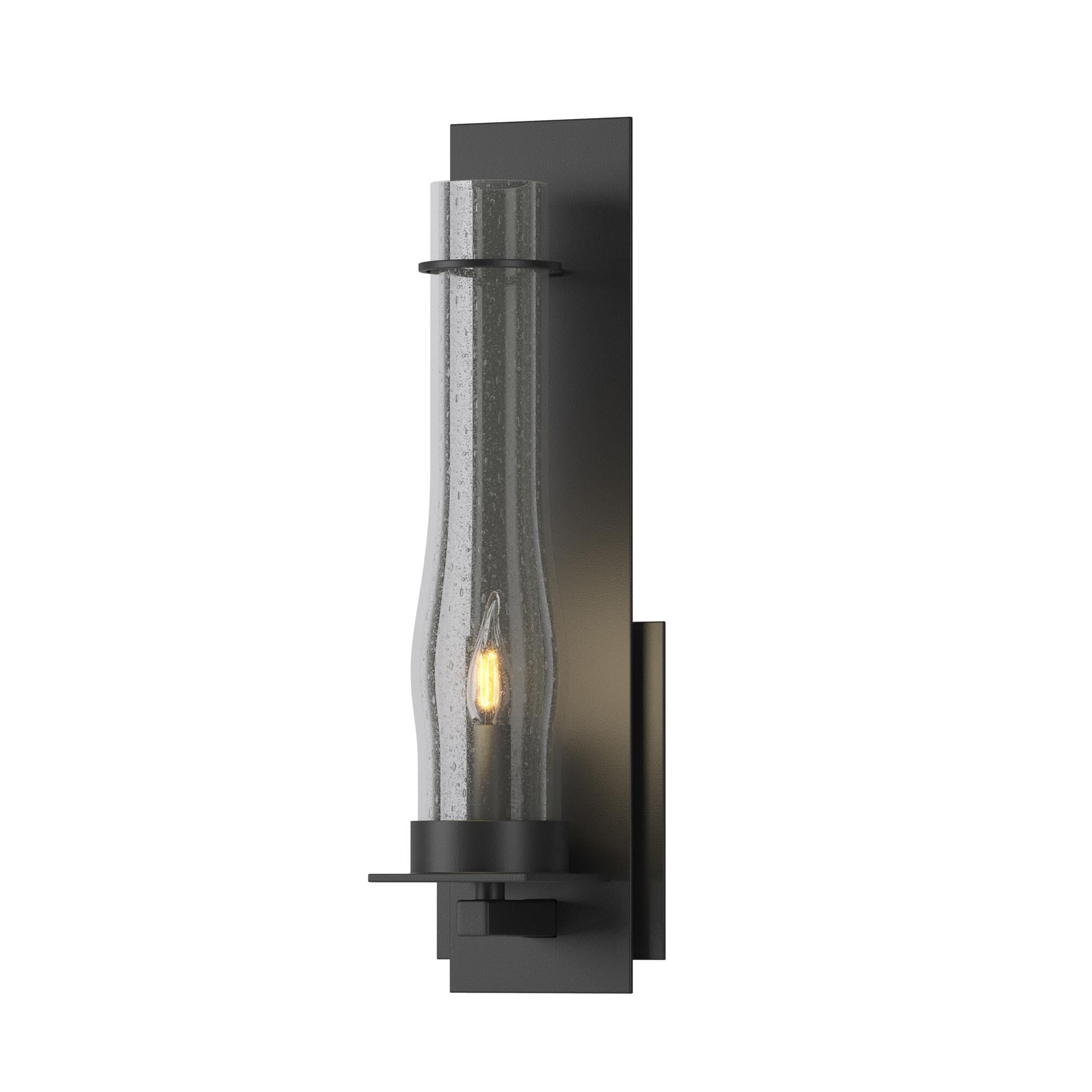 Shown in Black finish and Seeded Clear  glass