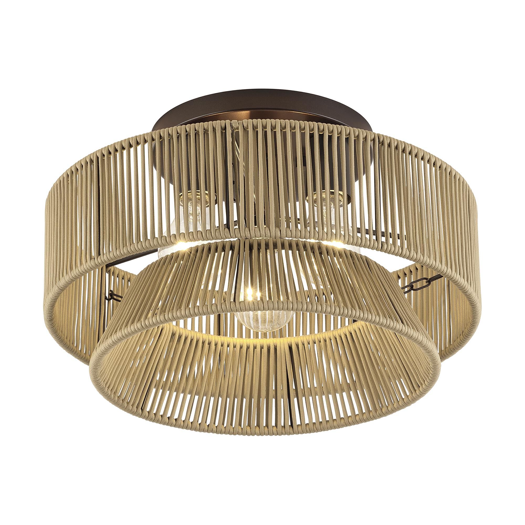 Florell 15 Inch Semi Flush Mount by Livex Lighting