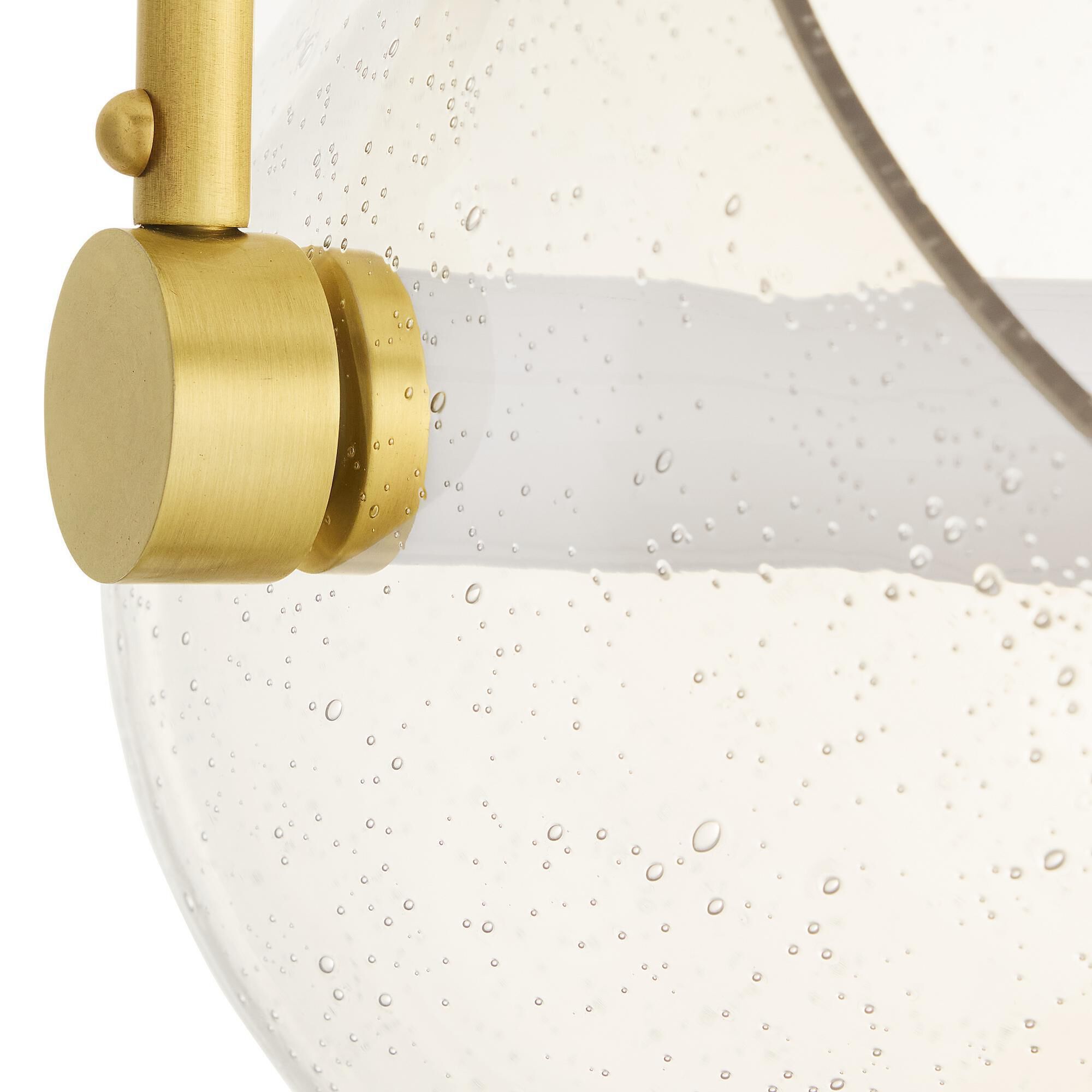 Shown in Antique Brass finish and Smoke glass