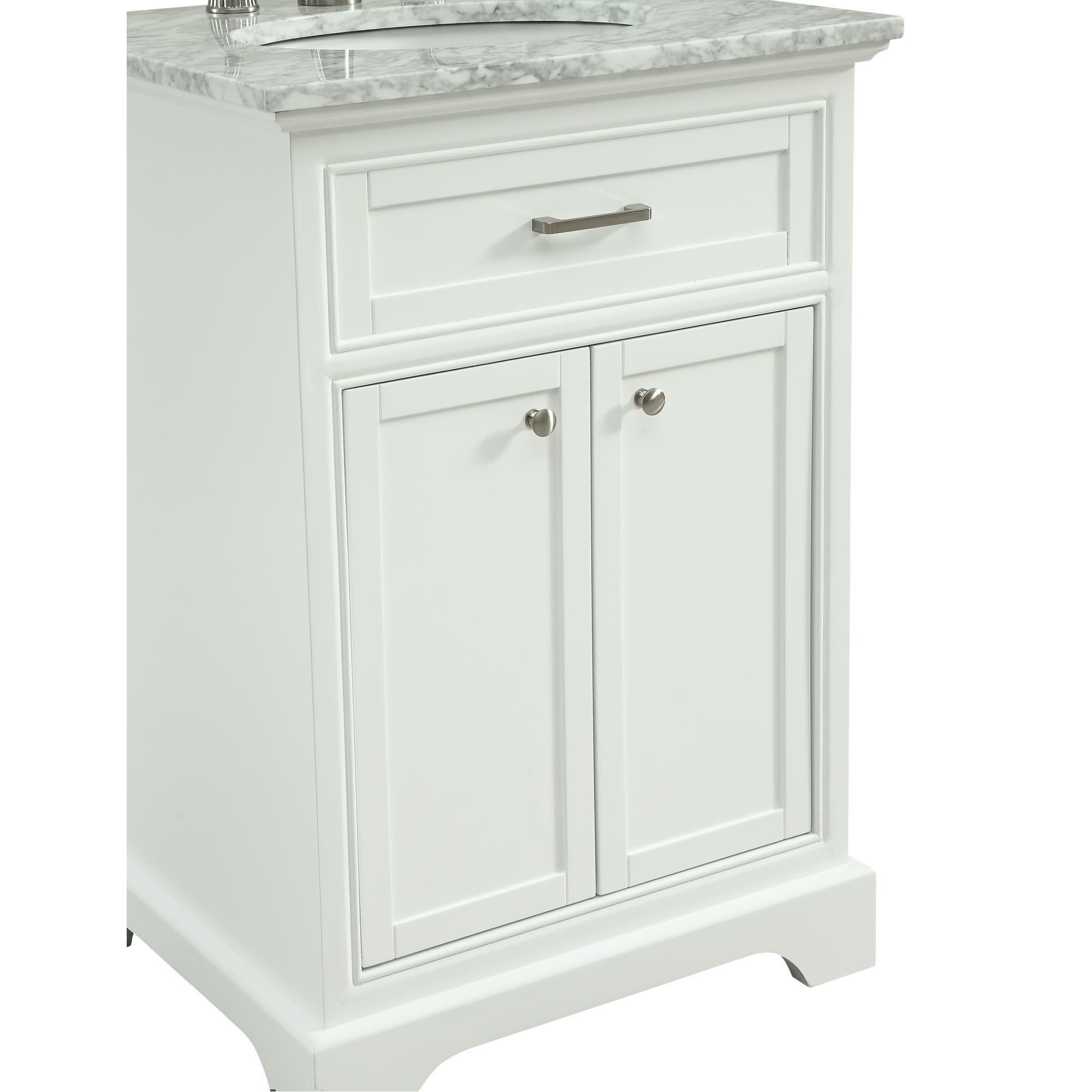 Shown in White finish