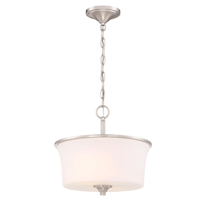 Gwyneth 13 Inch 2 Light Semi Flush Mount by Craftmade