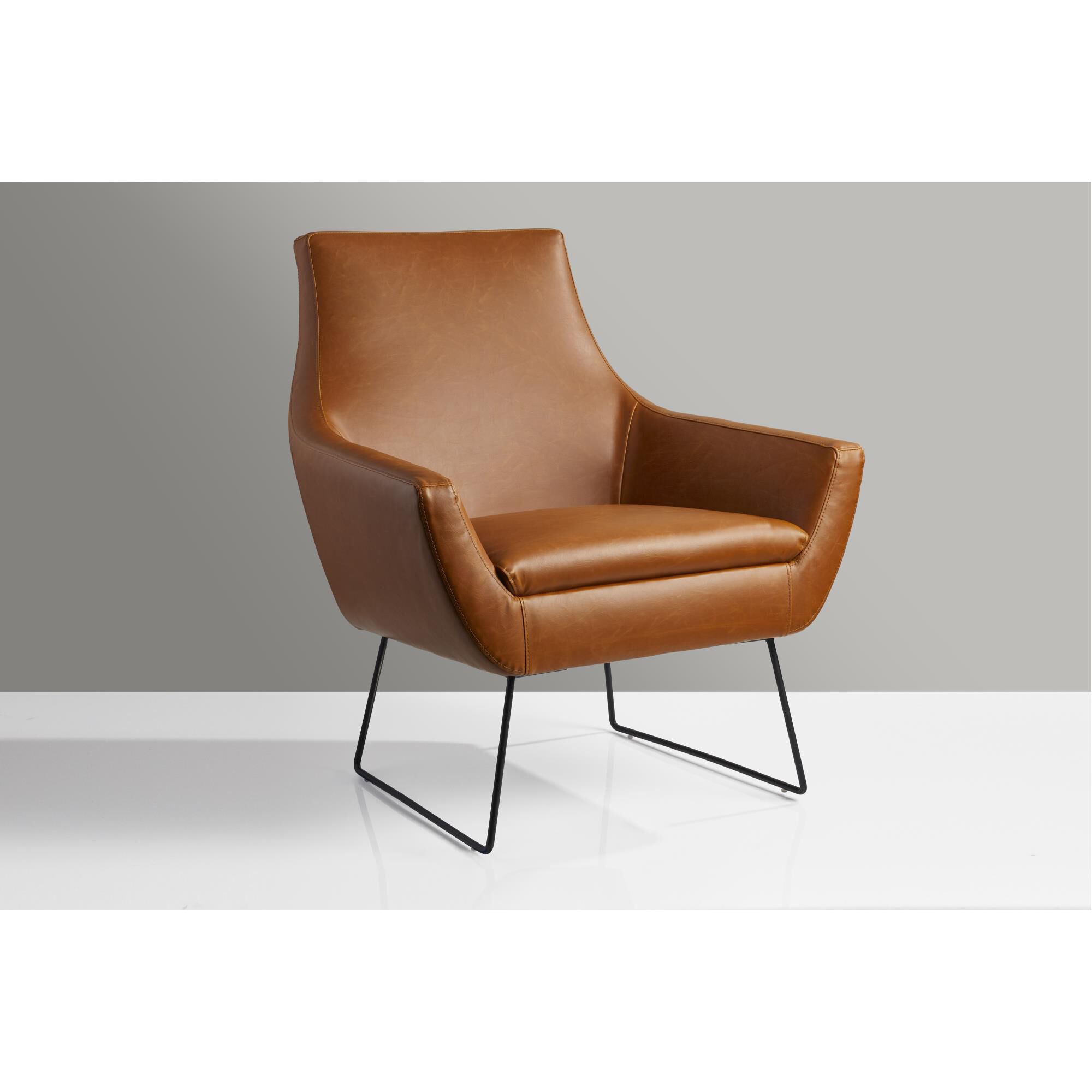 Shown in Camel Brown Distressed Pu Leather finish