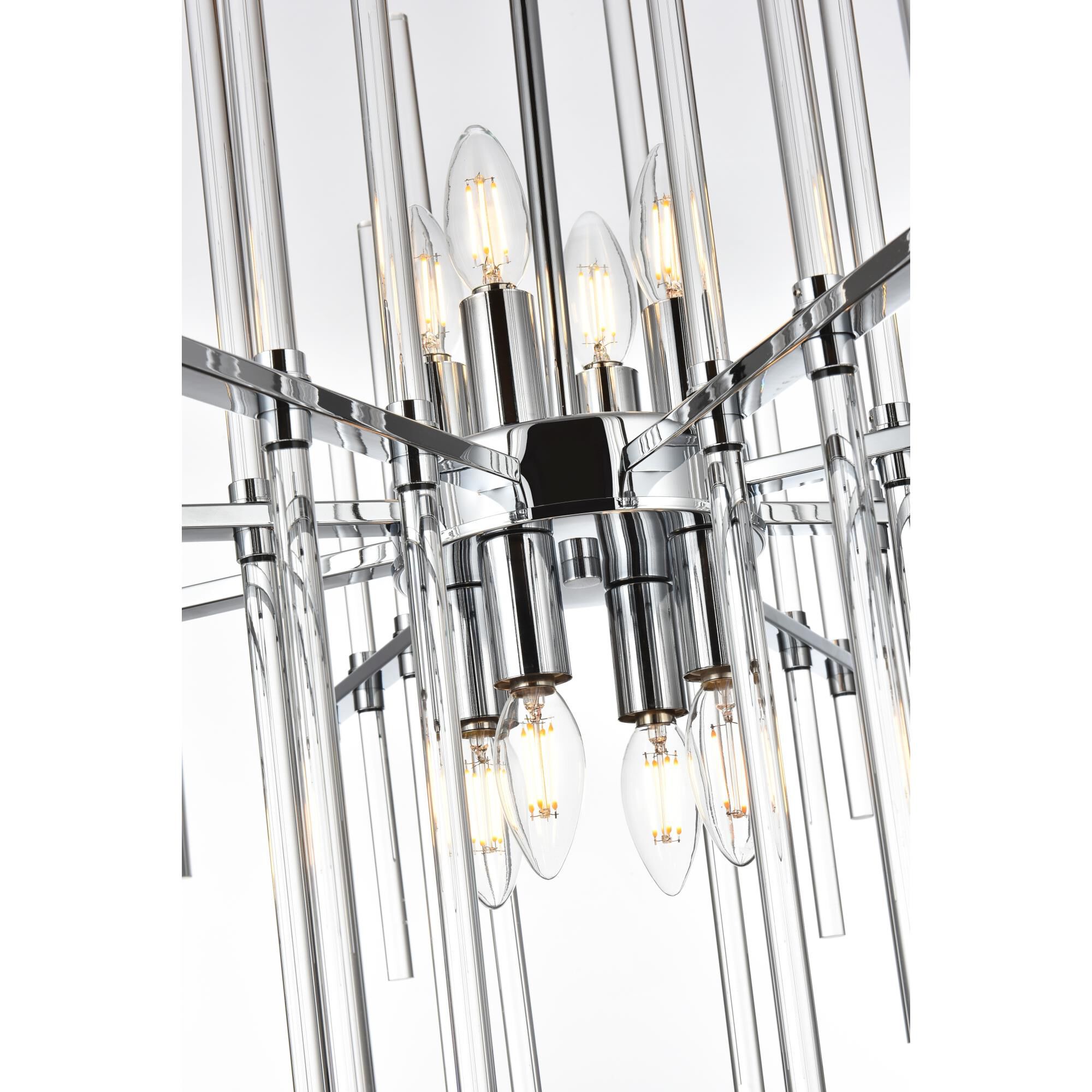 Sienna 31 Inch 8 Light Chandelier by Elegant Lighting