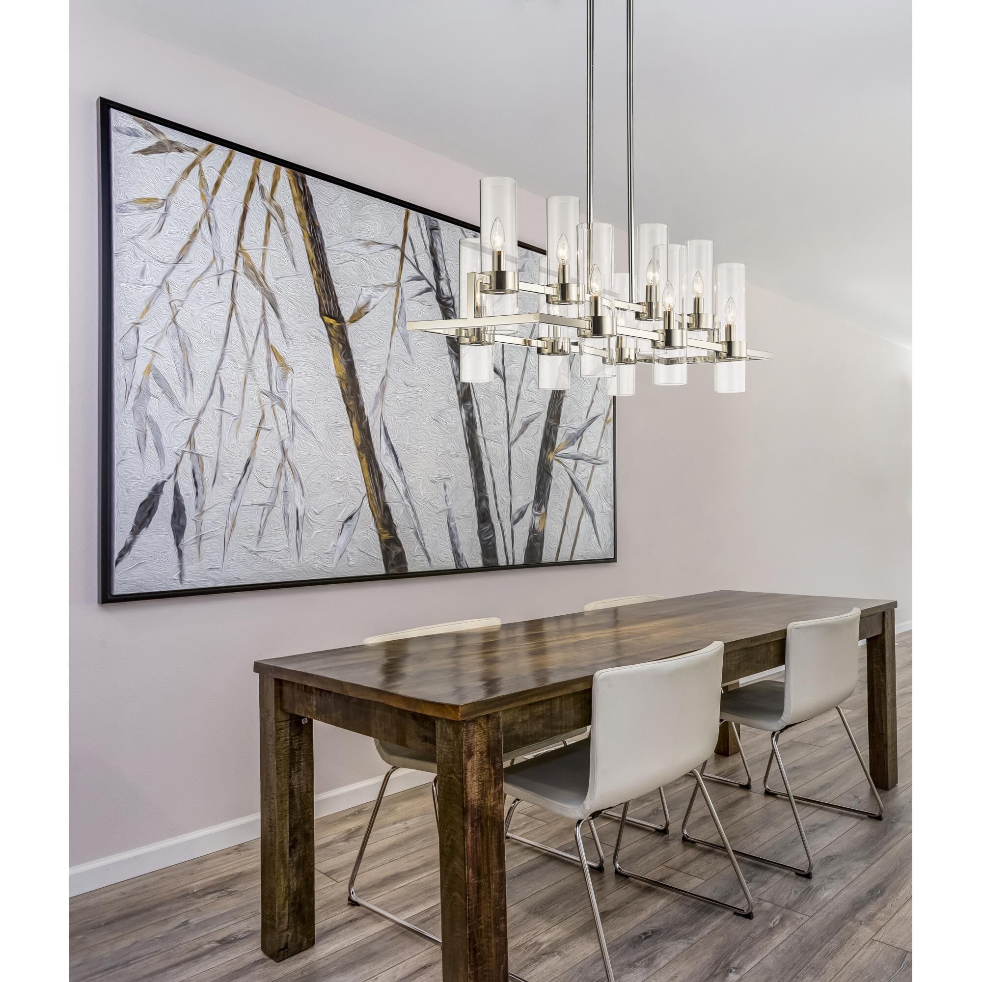 Datus 42 Inch 10 Light Linear Suspension Light by Z-Lite