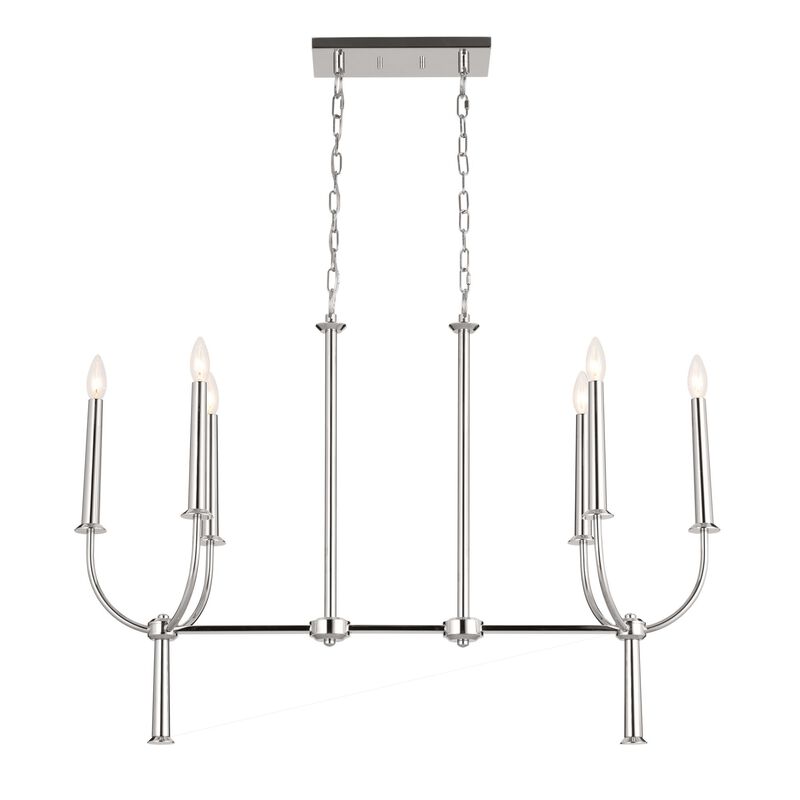 Florence 40 Inch 6 Light Linear Suspension Light by Kichler Lighting