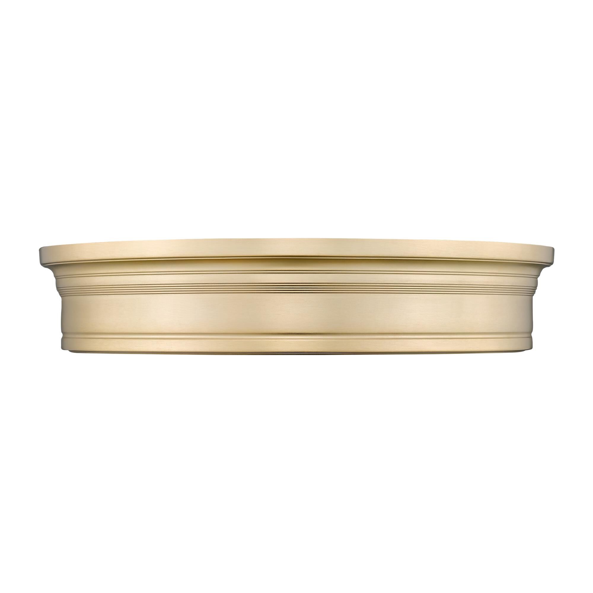 Shown in Modern Gold finish and White glass