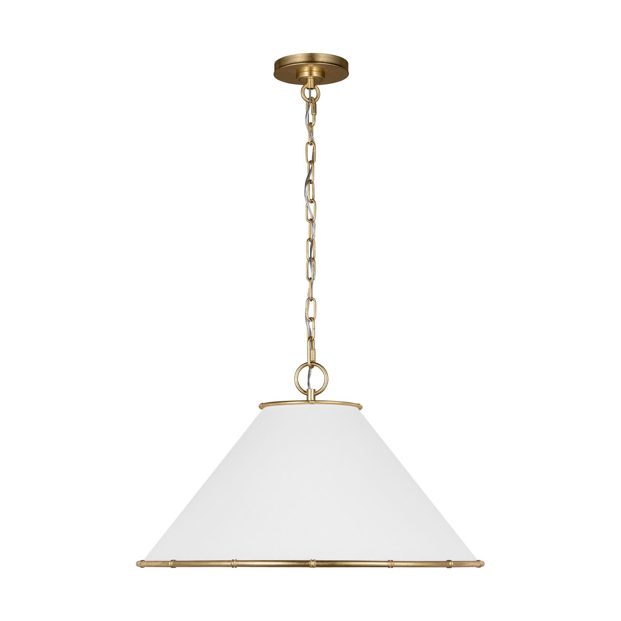 Shown in Gild finish and Silk Screen White Inside Clear Outside glass
