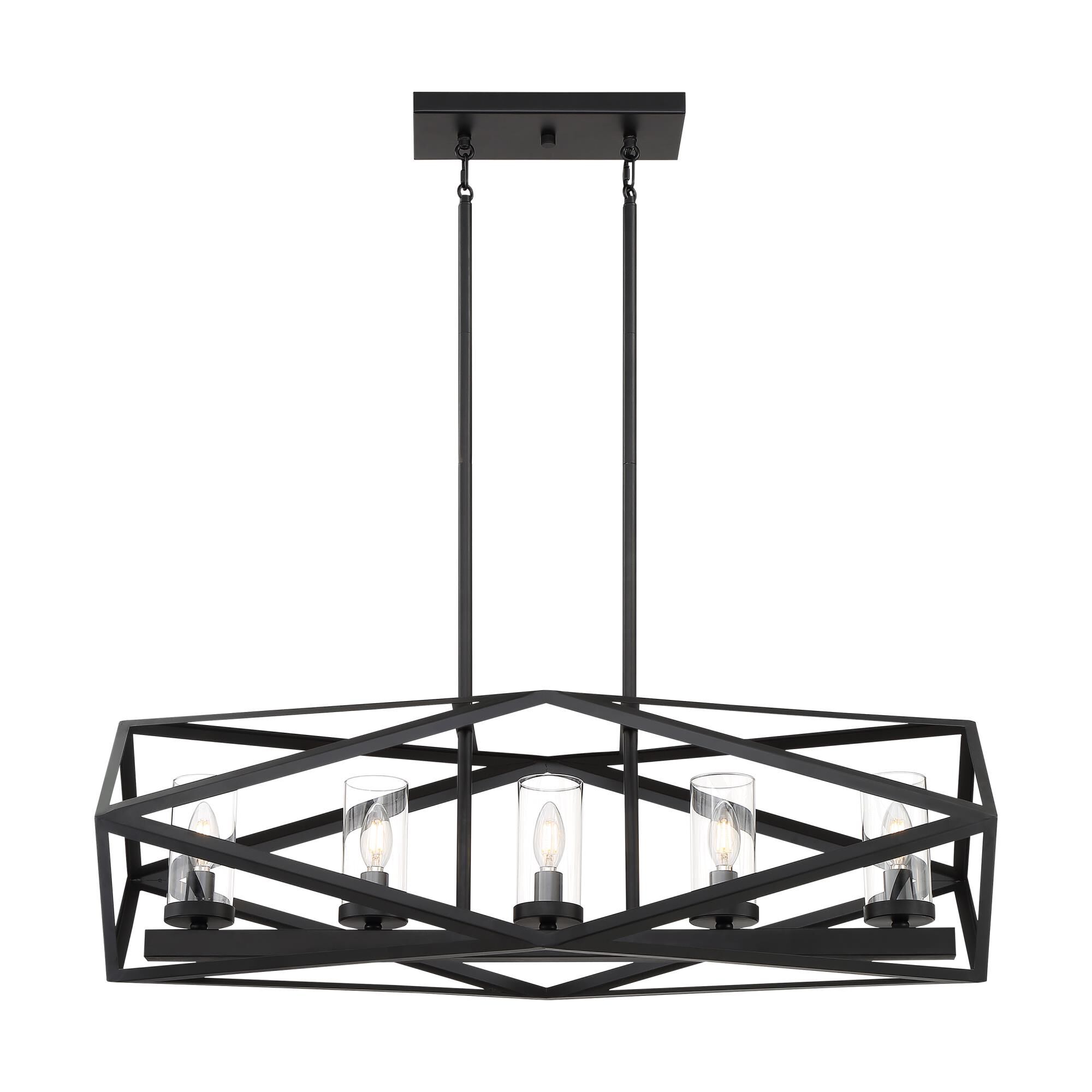 Zemi 36 Inch 5 Light Linear Suspension Light by Nuvo Lighting