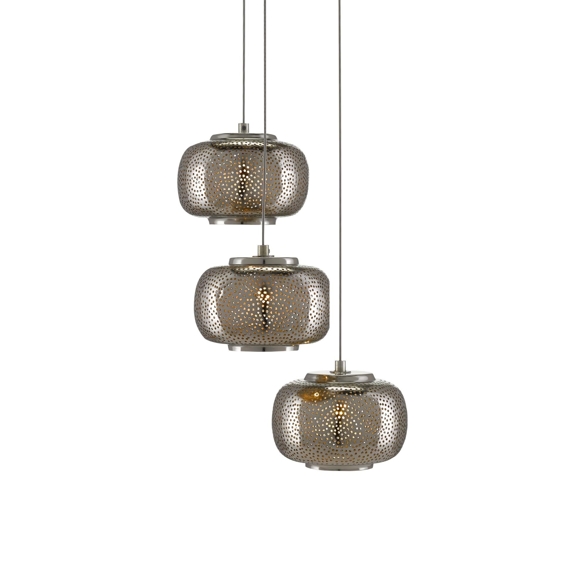 Pepper 3 Light LED Multi Light Pendant by Currey and Company