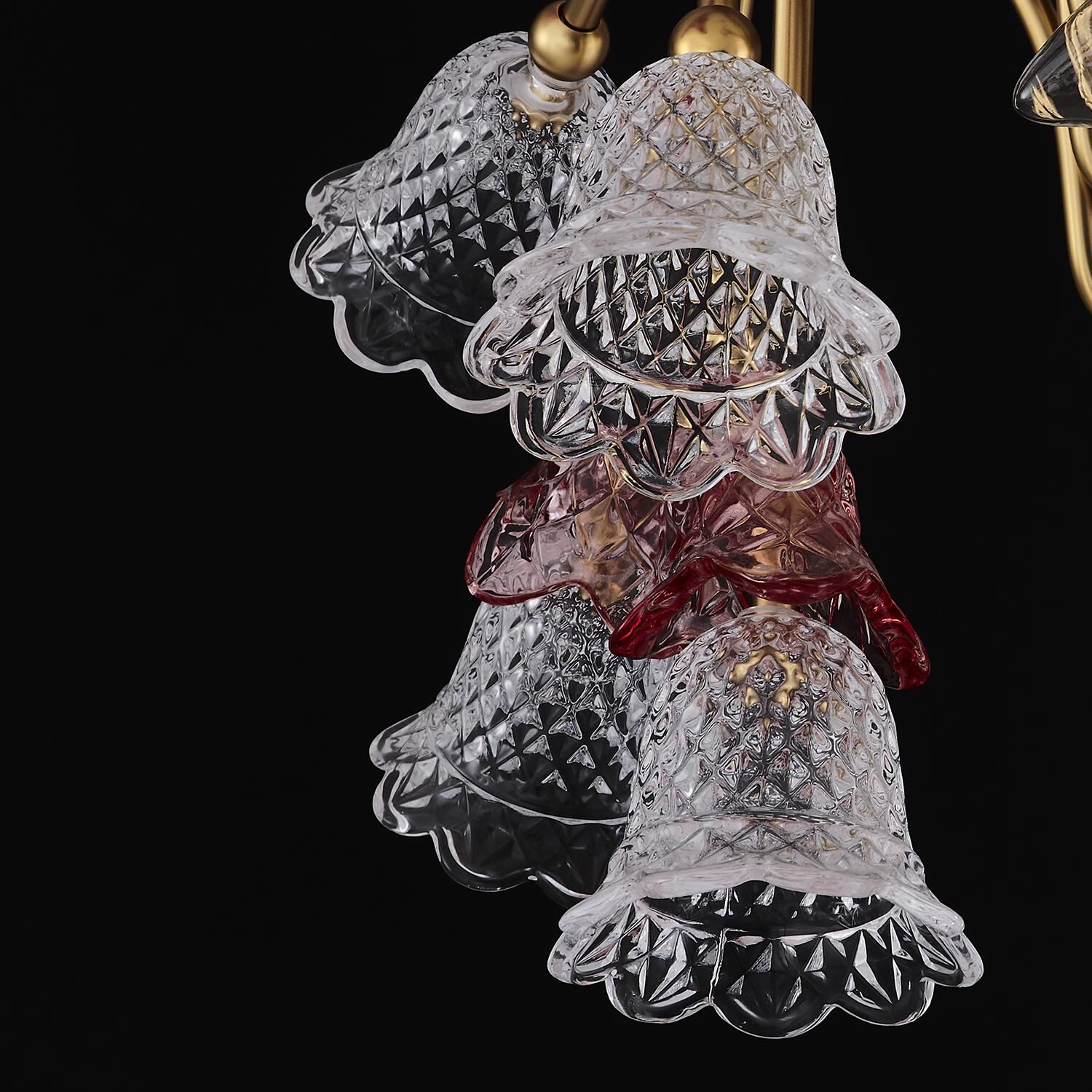 Shown in Antique Brass finish and Vintage Rose crystal