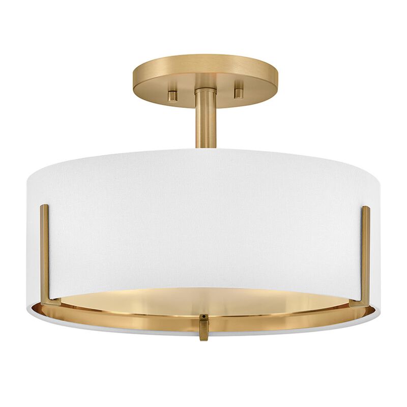 Halle 14 Inch 3 Light Semi Flush Mount by Hinkley