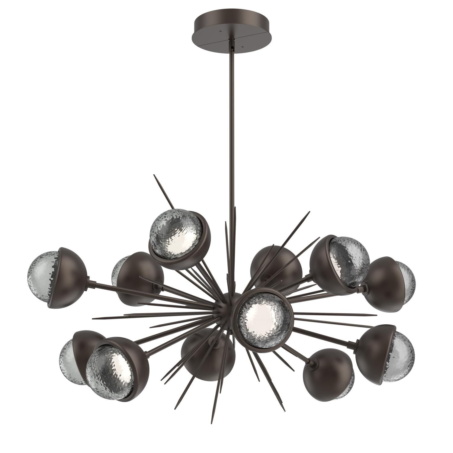 Shown in Flat Bronze finish and Smoke glass and Metal Shade Matching Finish accent