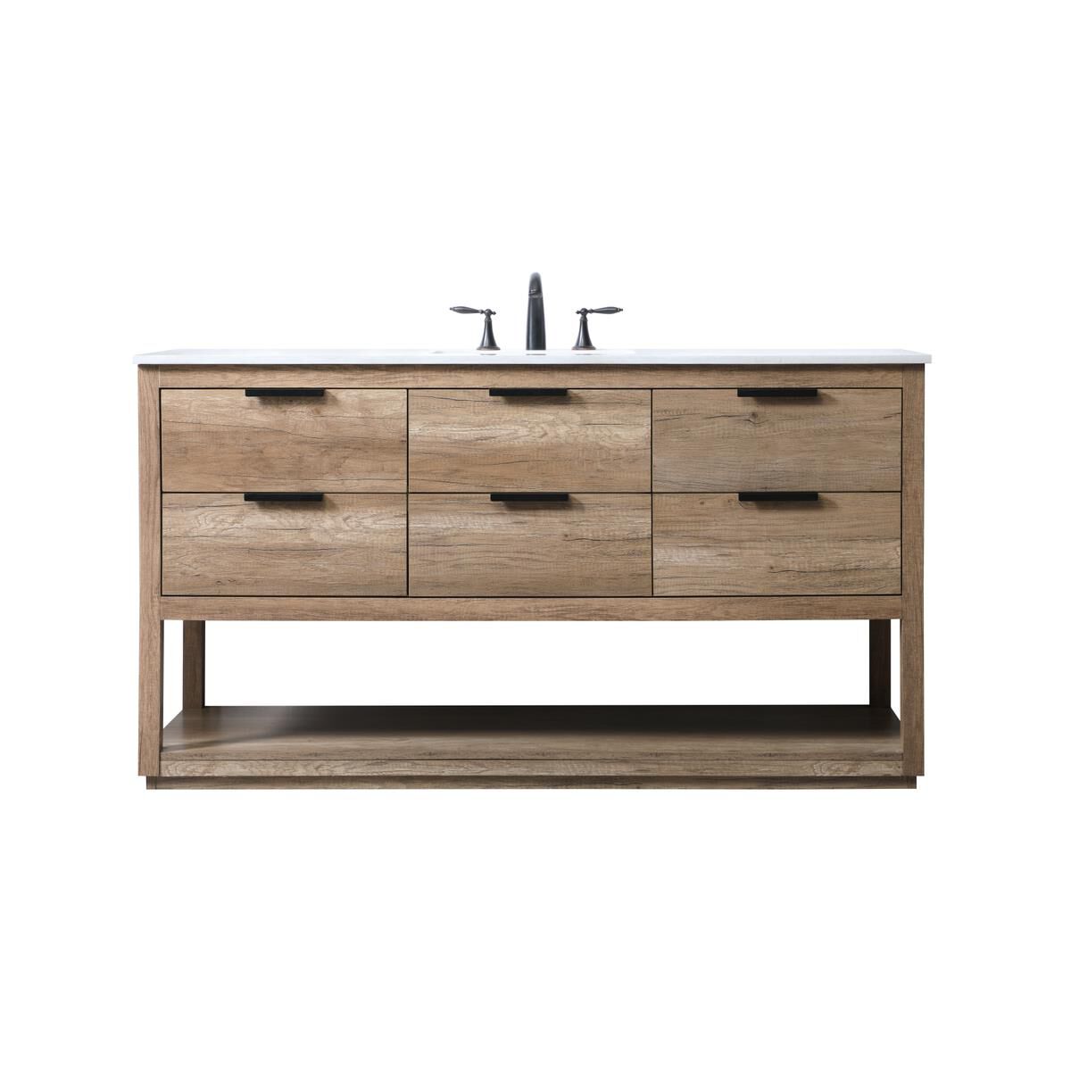 Larkin 60 Inch Bath Vanity by Elegant Decor
