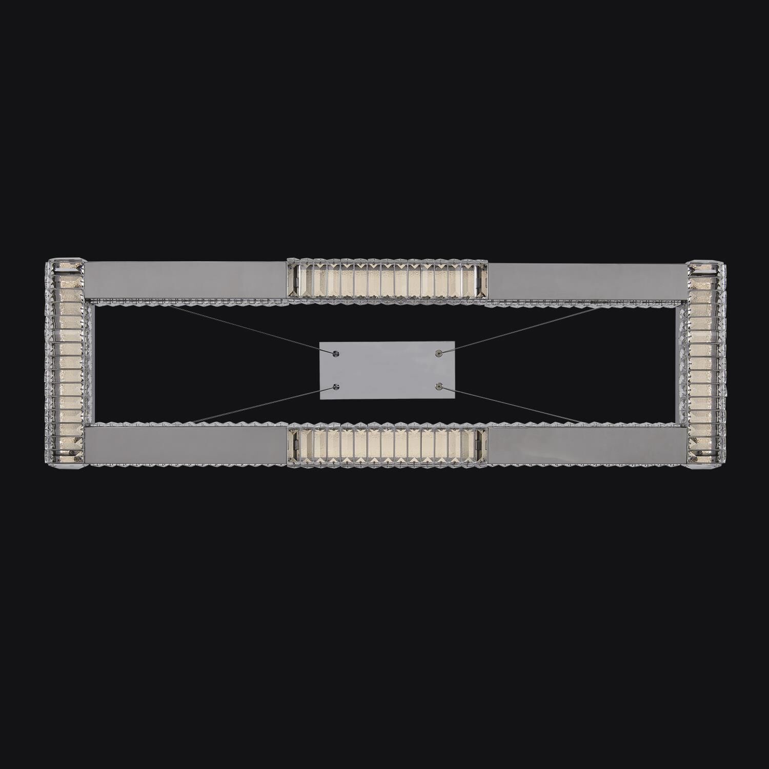 Shown in Polished Chrome finish and Firenze Clear crystal