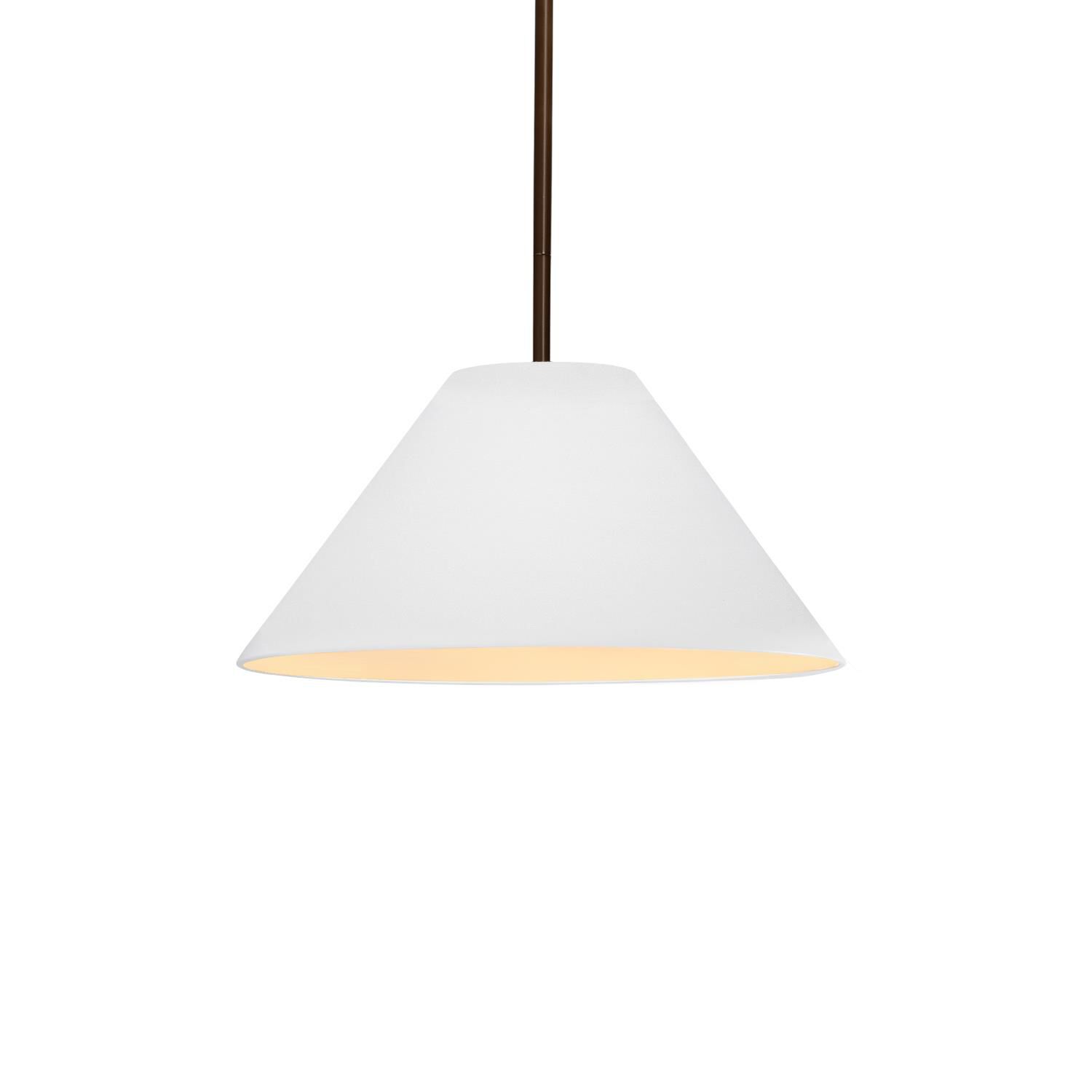 Shown in Dark Bronze finish and Bisque shade