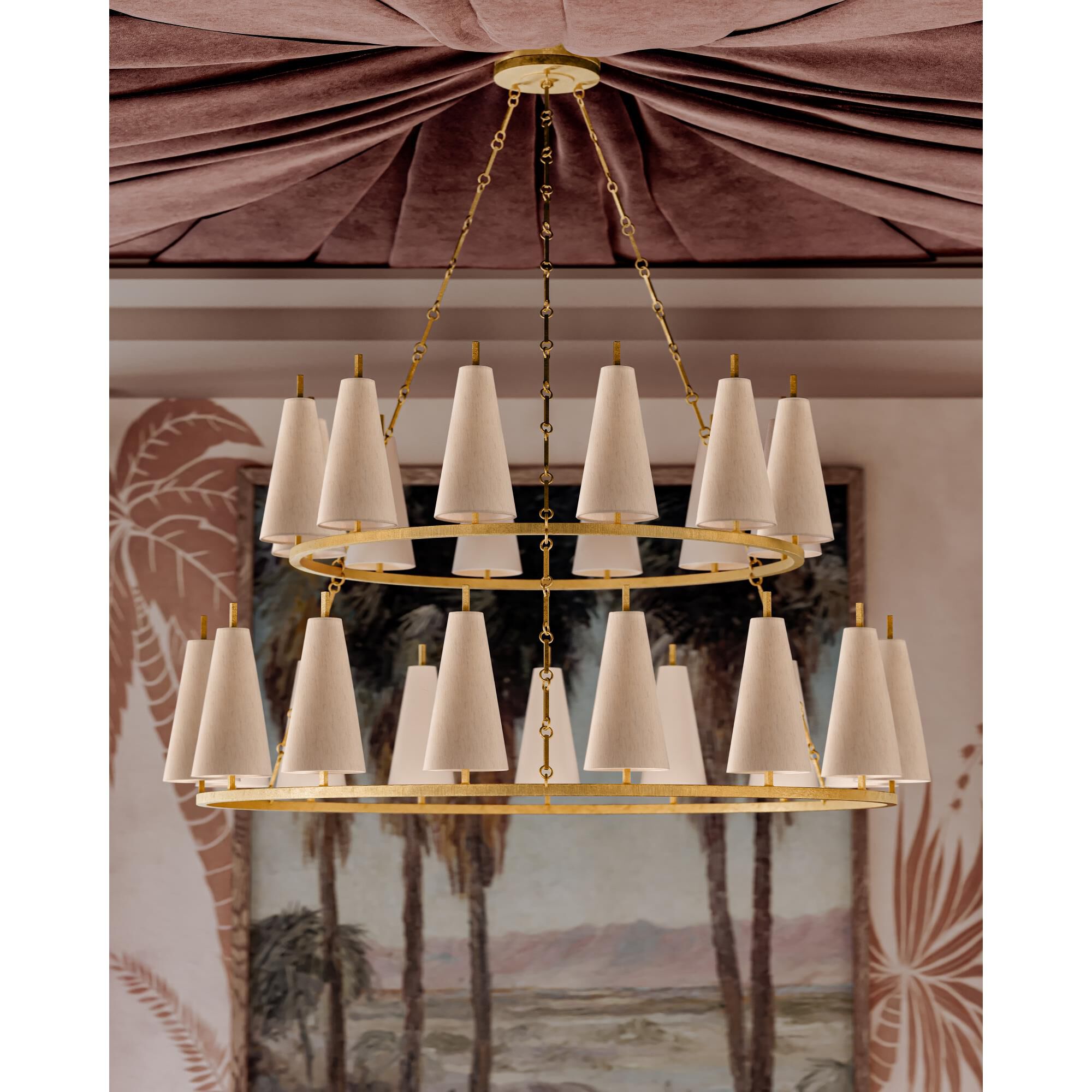 Tirana 55 Inch Chandelier by Corbett Lighting