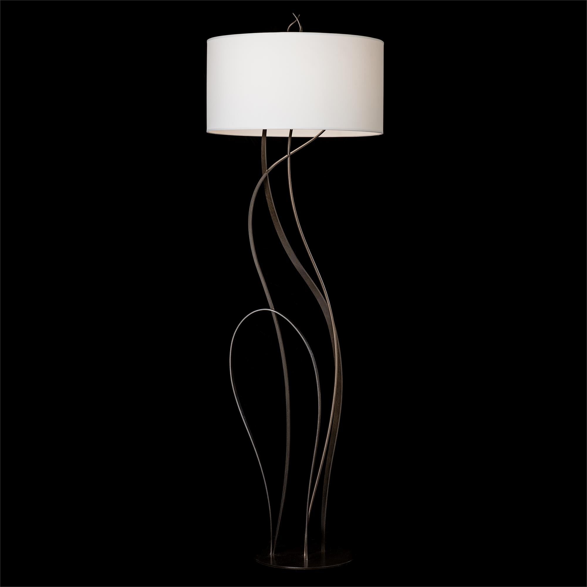 Shown in Dark Smoke finish and White shade