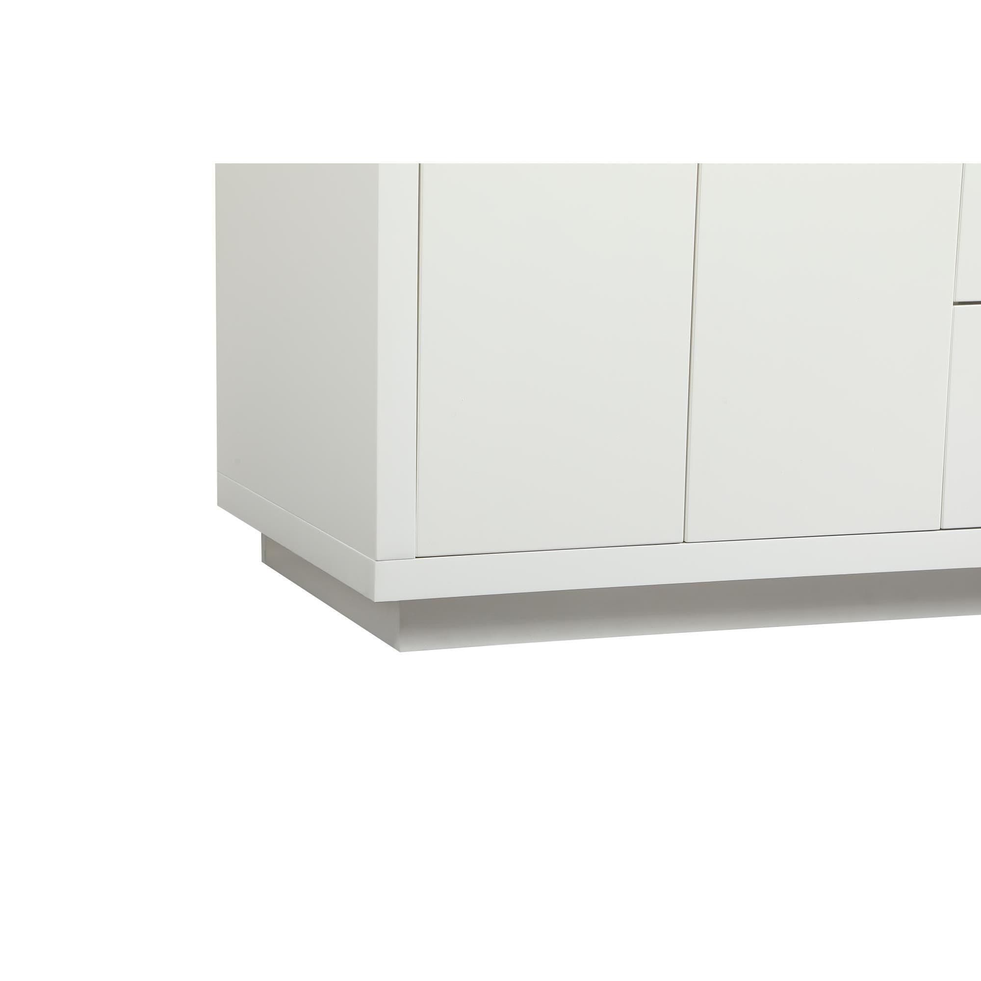 Shown in White finish